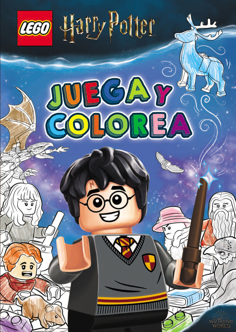 HARRY POTTER LEGO. JUEGA Y COLOREA. 