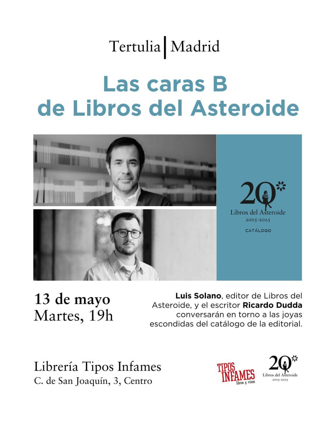 La 'cara b' de Libros del Asteroide, con Lusi Solano y Ricardo Dudda