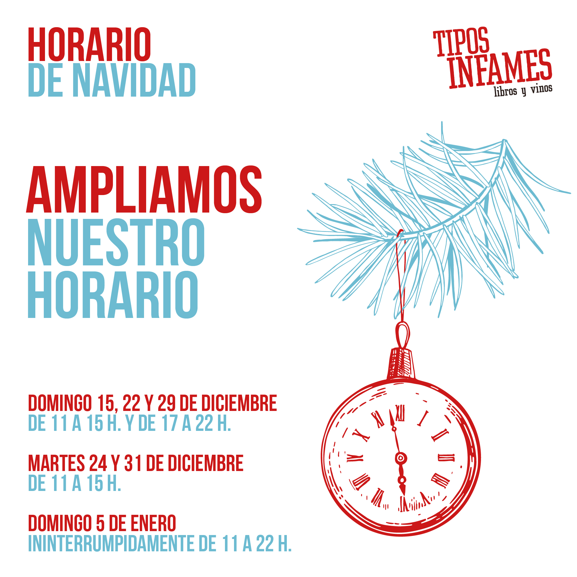 Horario de Navidad