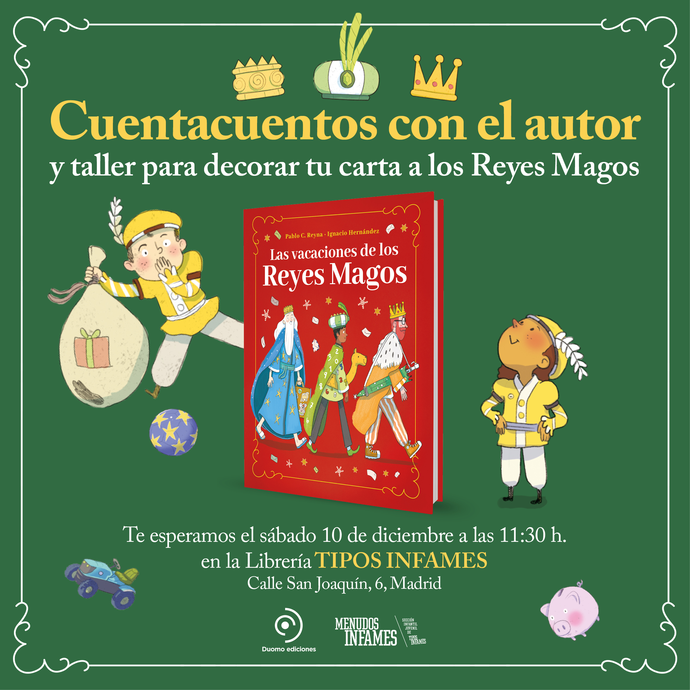 Cuentacuentos y taller: Las vacaciones de los Reyes Magos