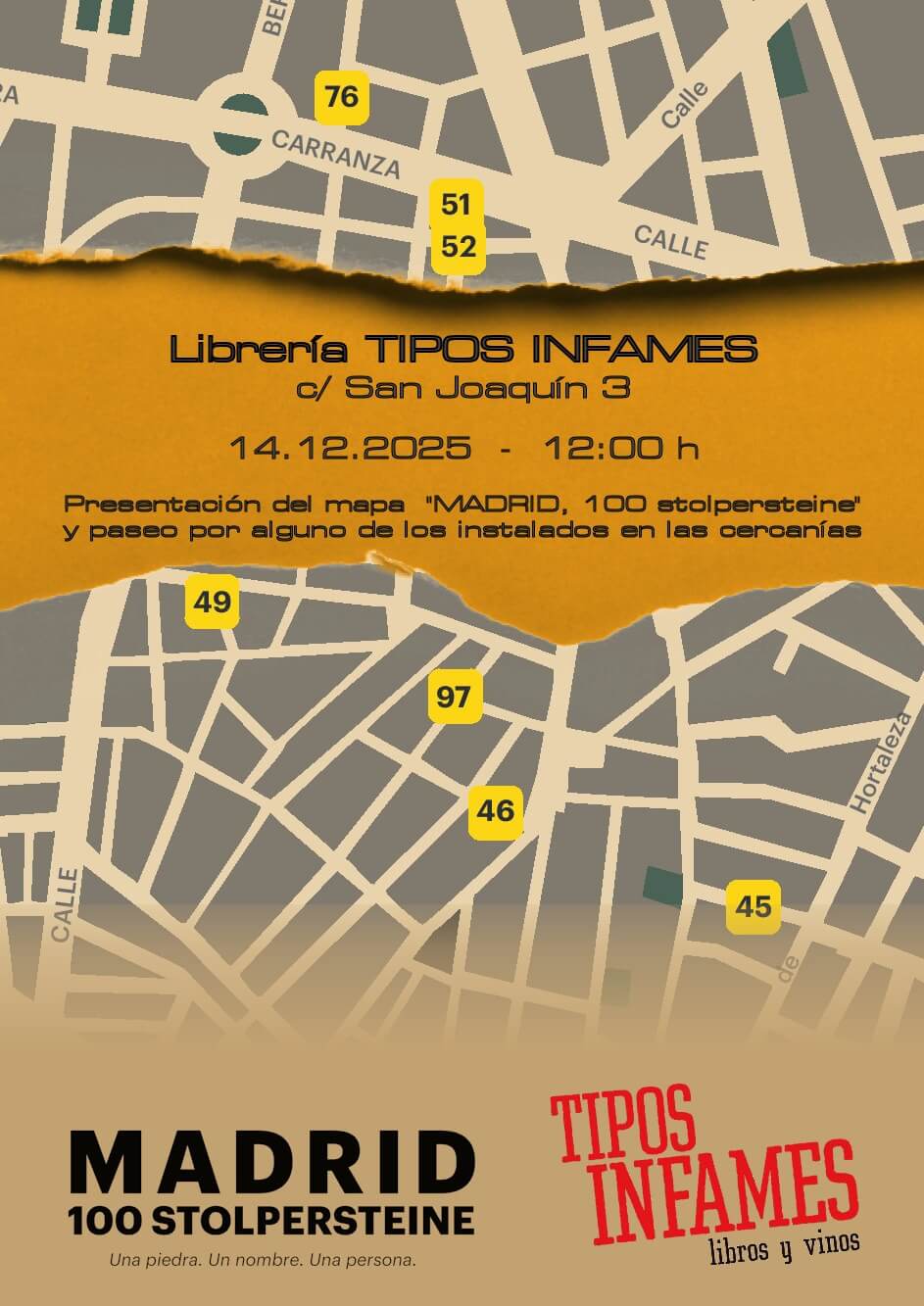 Madrid 100 Stolpersteine