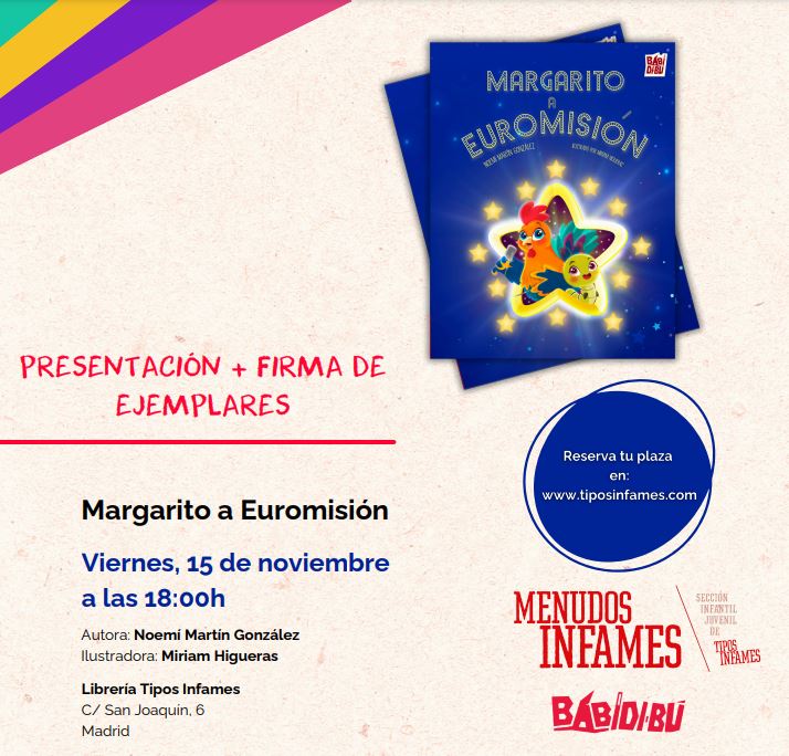 Presentación y firma de ejemplares: Margarito a Euromisión, de Noemí Martín