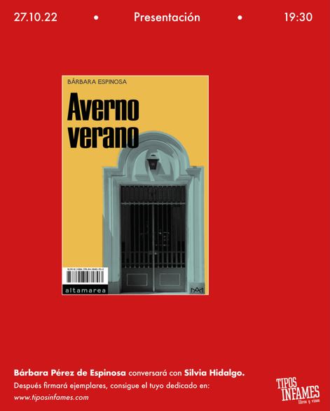 Averno verano, de Bárbara Espinosa