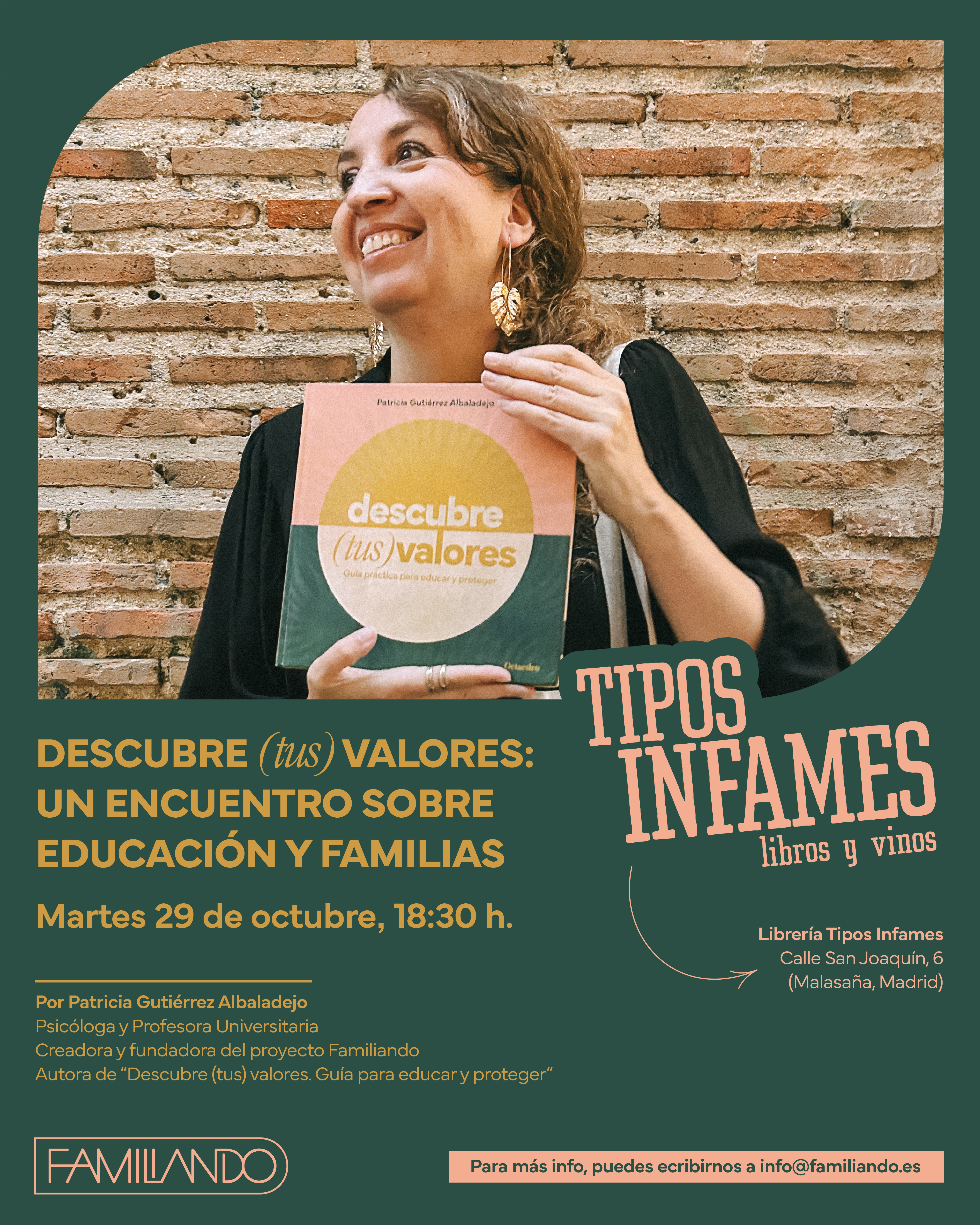 Descubre (tus) valores: un encuentro sobre educación y familias