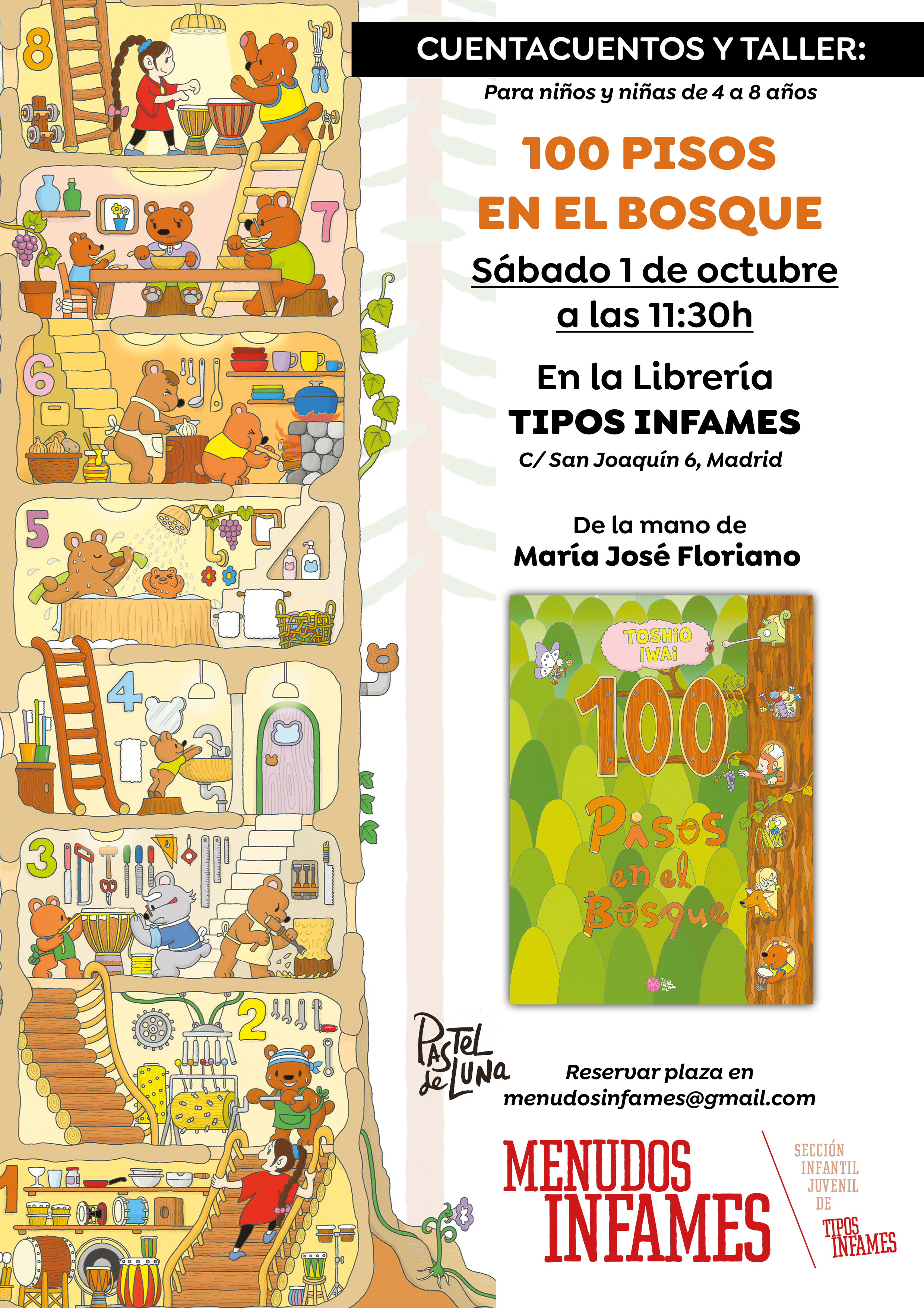 Cuentacuentos y taller: 100 Pisos en el Bosque