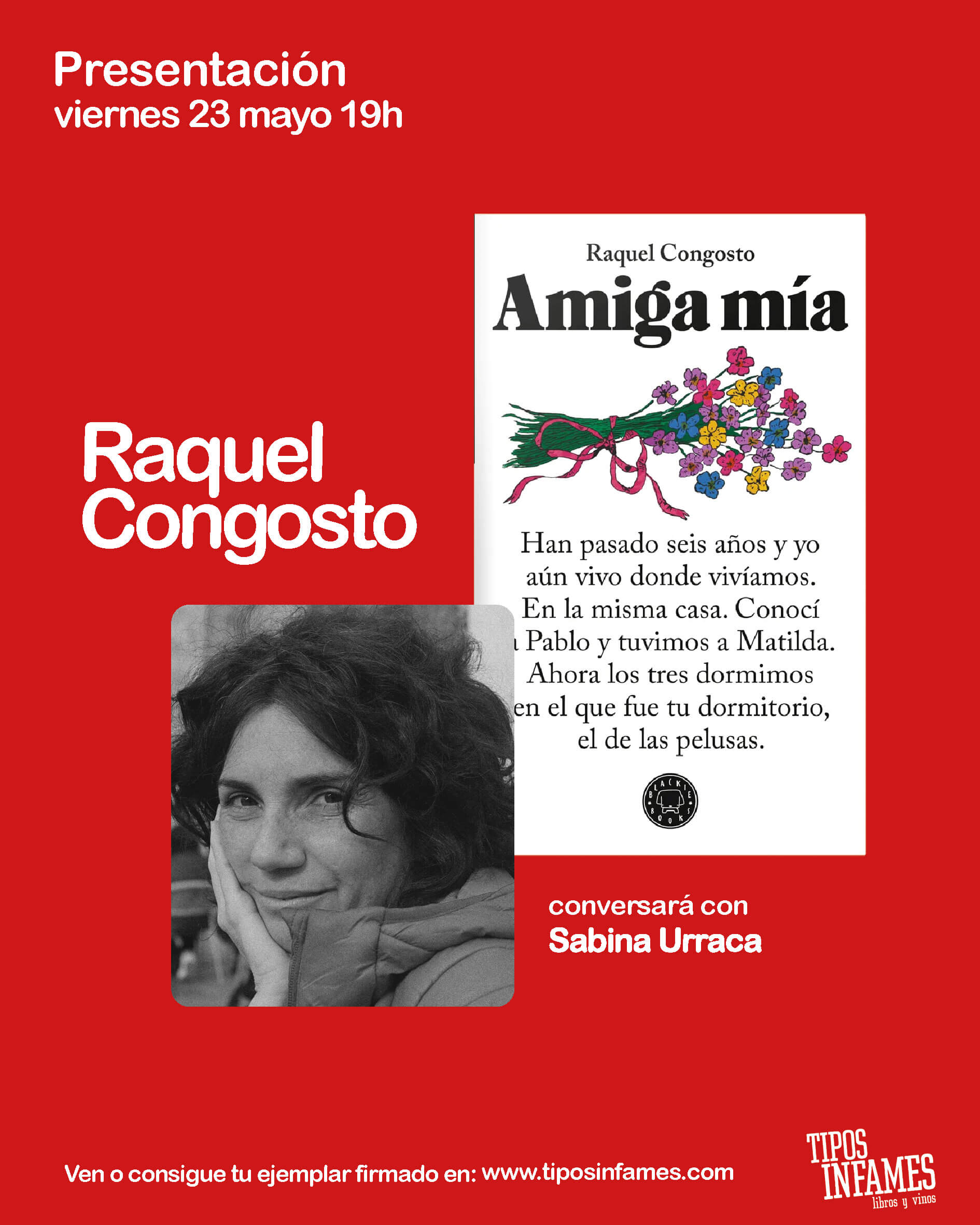 Amiga mía, de Raquel Congosto