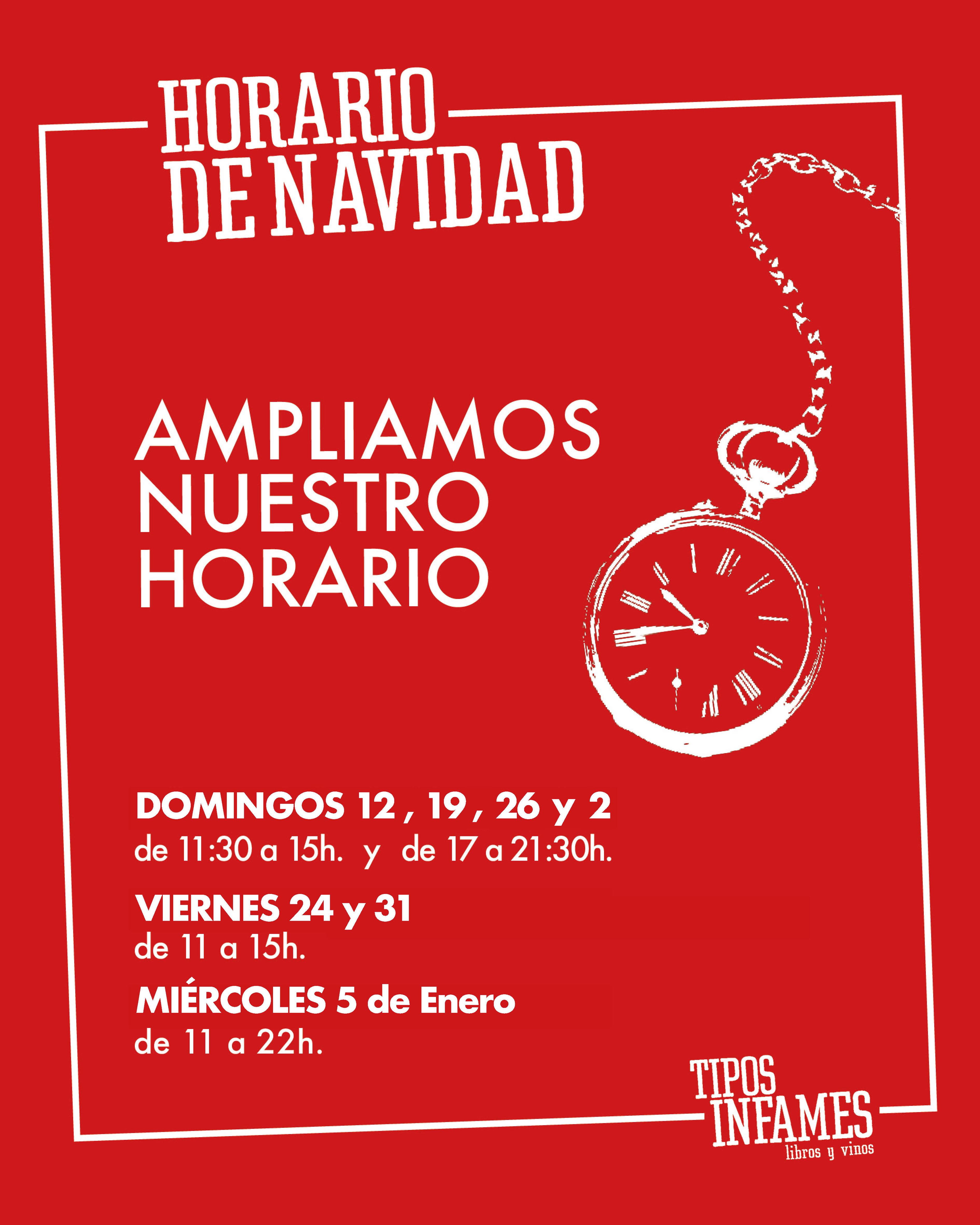 Horario de Navidad