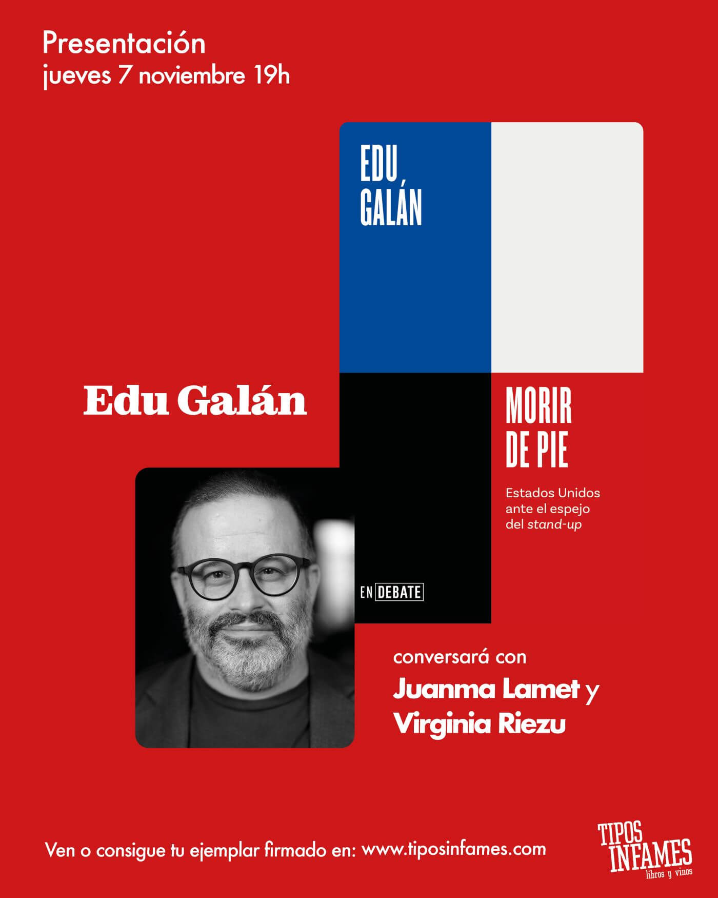 Morir de pie, de Edu Galán