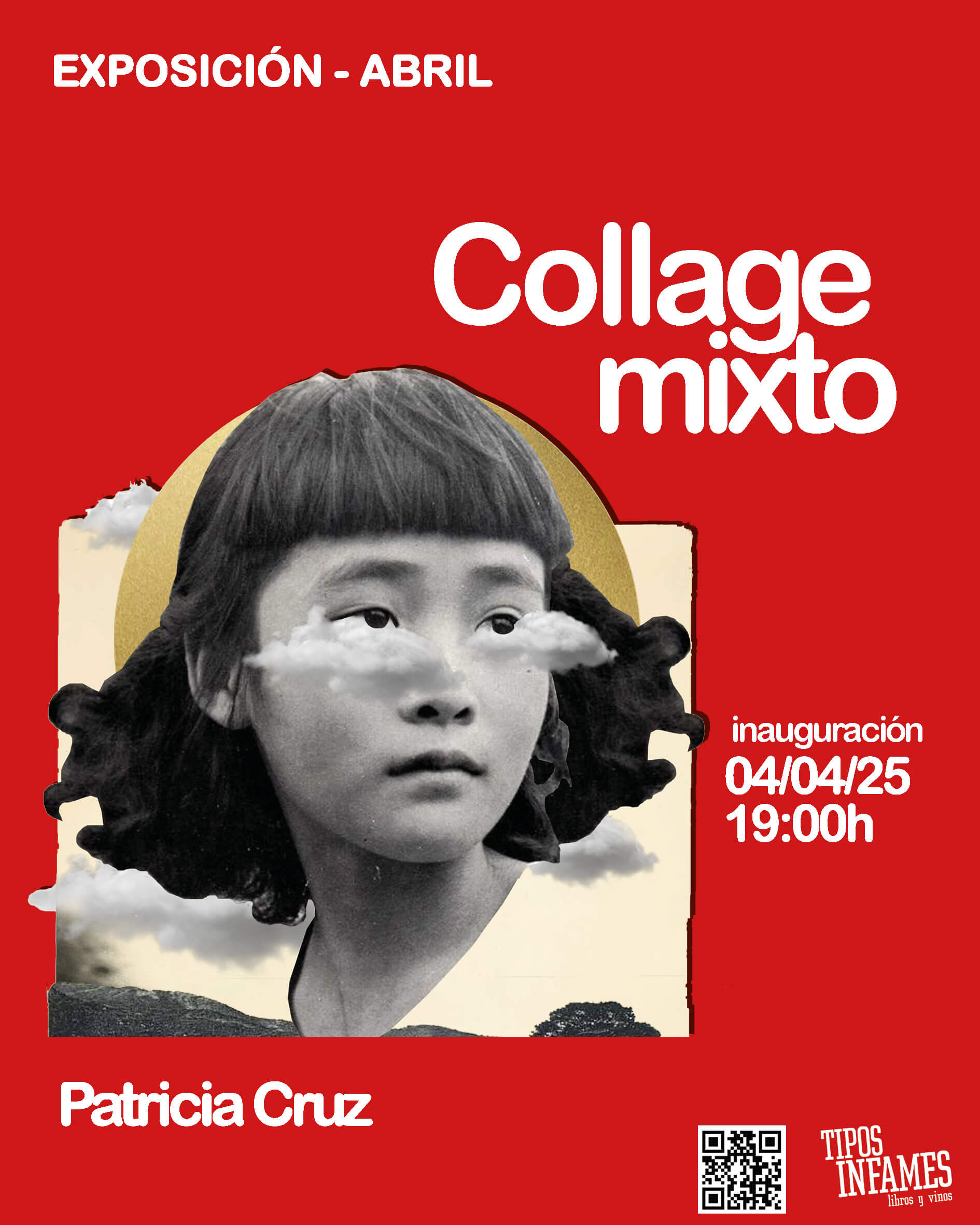 Collage mixto, de Patricia Cruz
