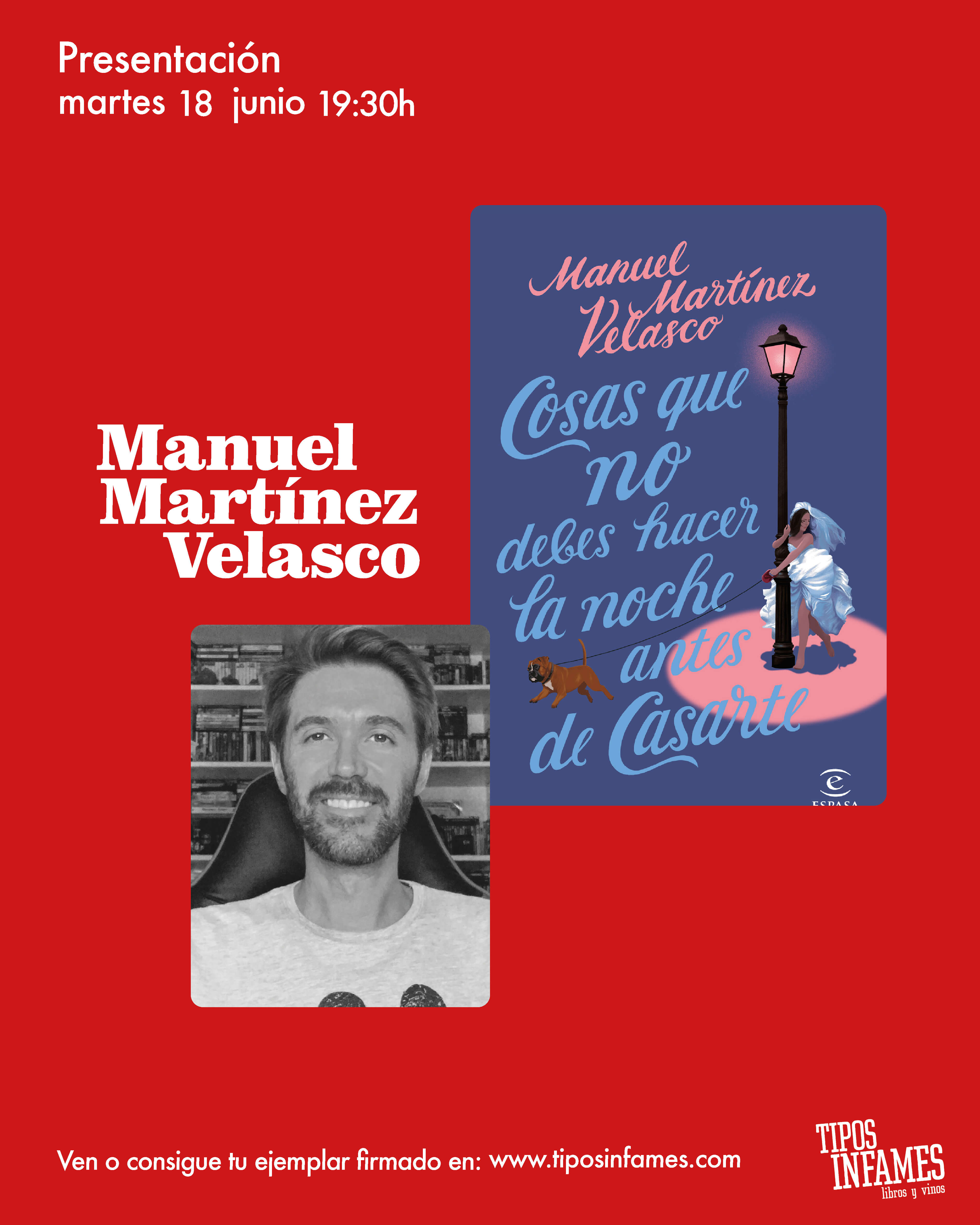 Cosas que no debes hacer la noche antes de casarte, de Manuel Velasco