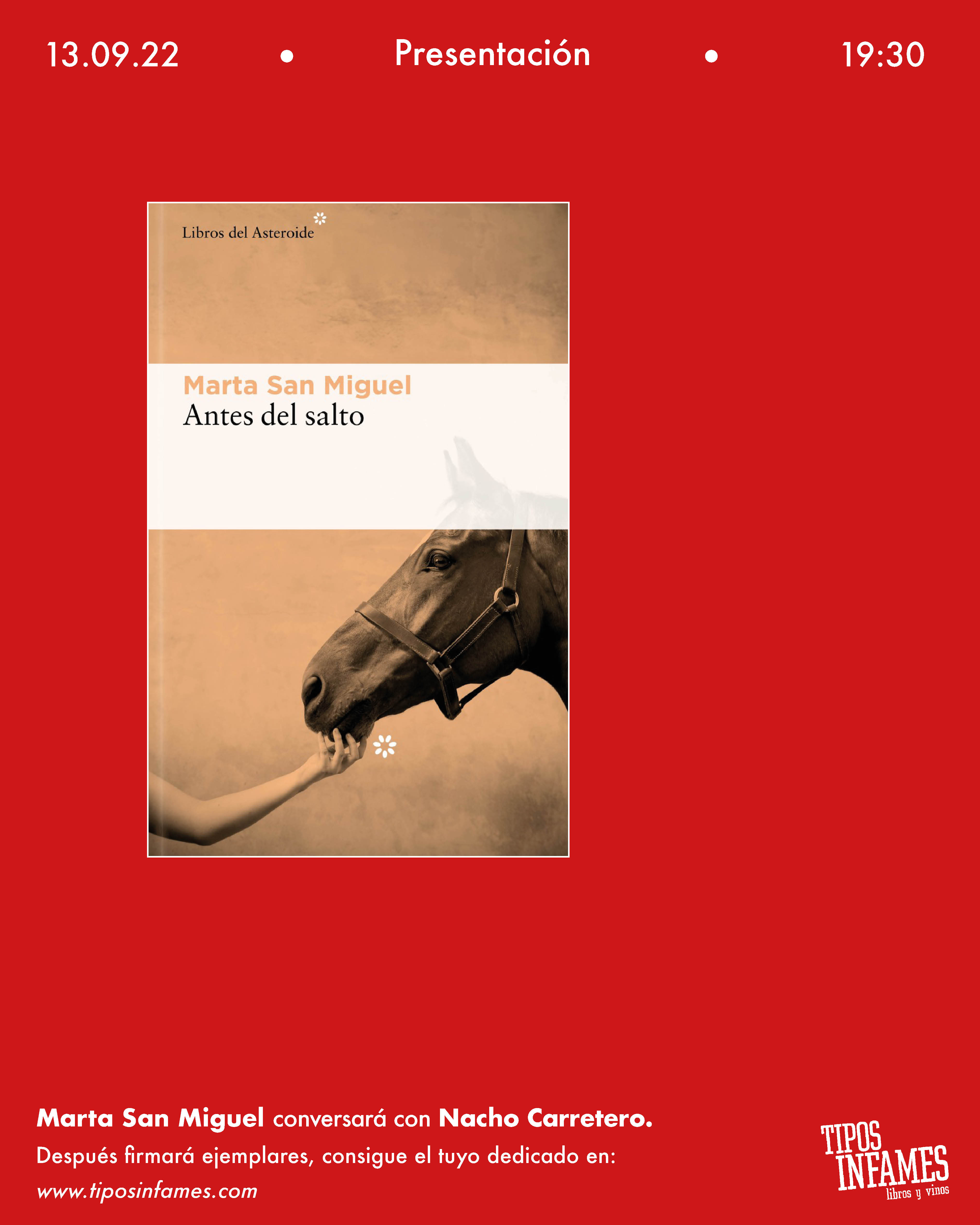Antes del salto, de Marta San Miguel