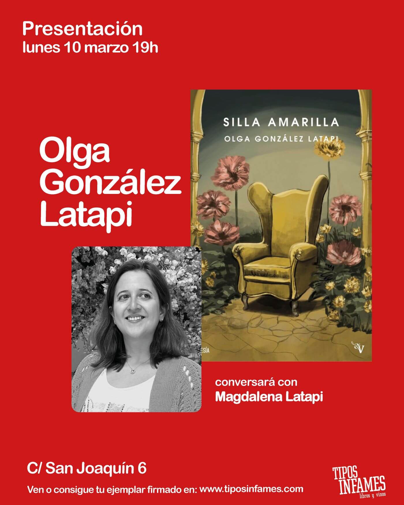 Silla amarilla, de Olga González Latapi