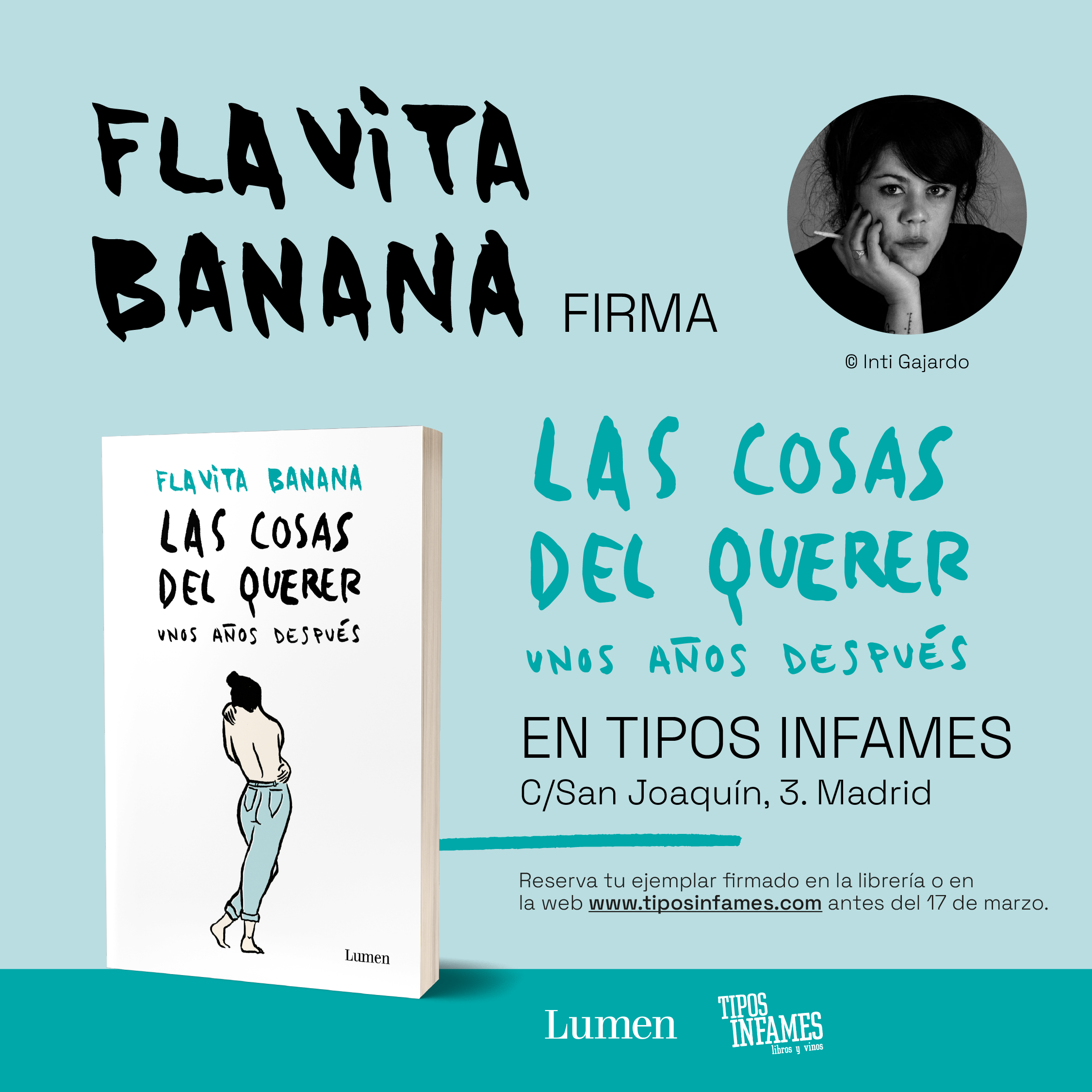 Flavita Banana firma ejemplares de su último libro