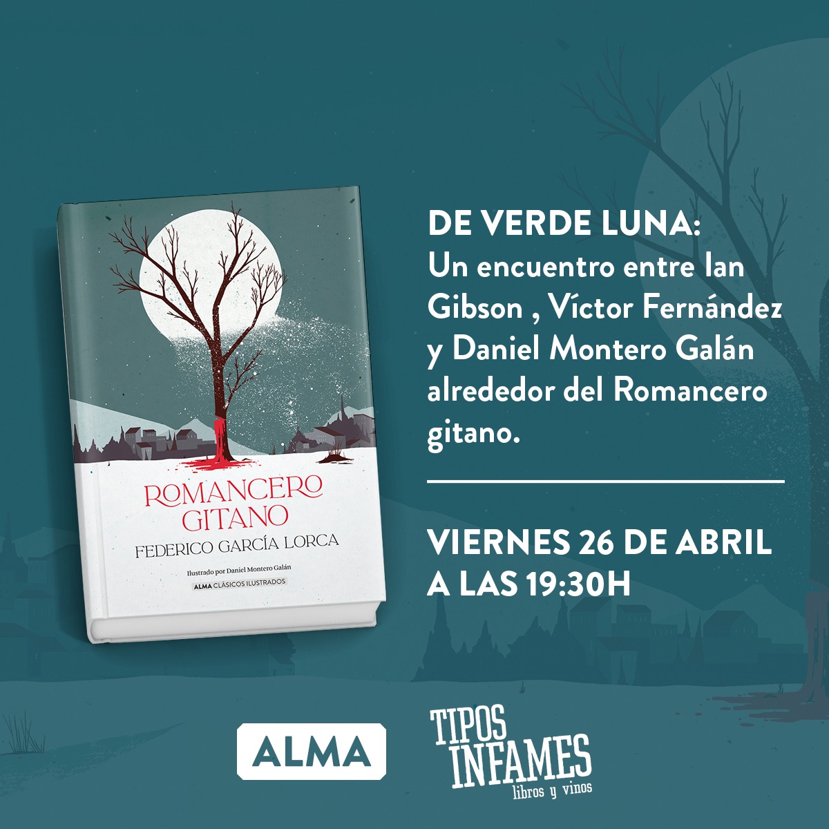 De verde luna: Un encuentro entre Miguel Poveda, Víctor Fernández y Daniel Montero Galán alrededor del Romancero gitano