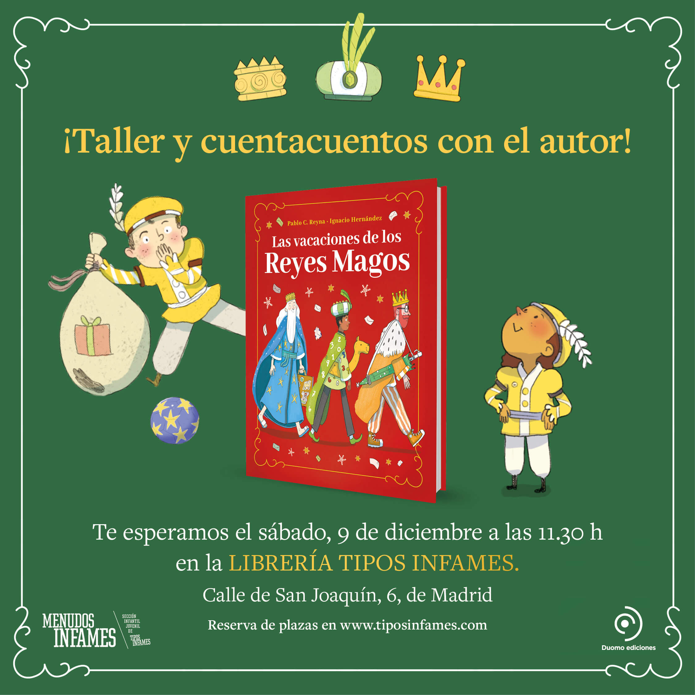 Cuentacuentos y taller: Las vacaciones de los Reyes Magos