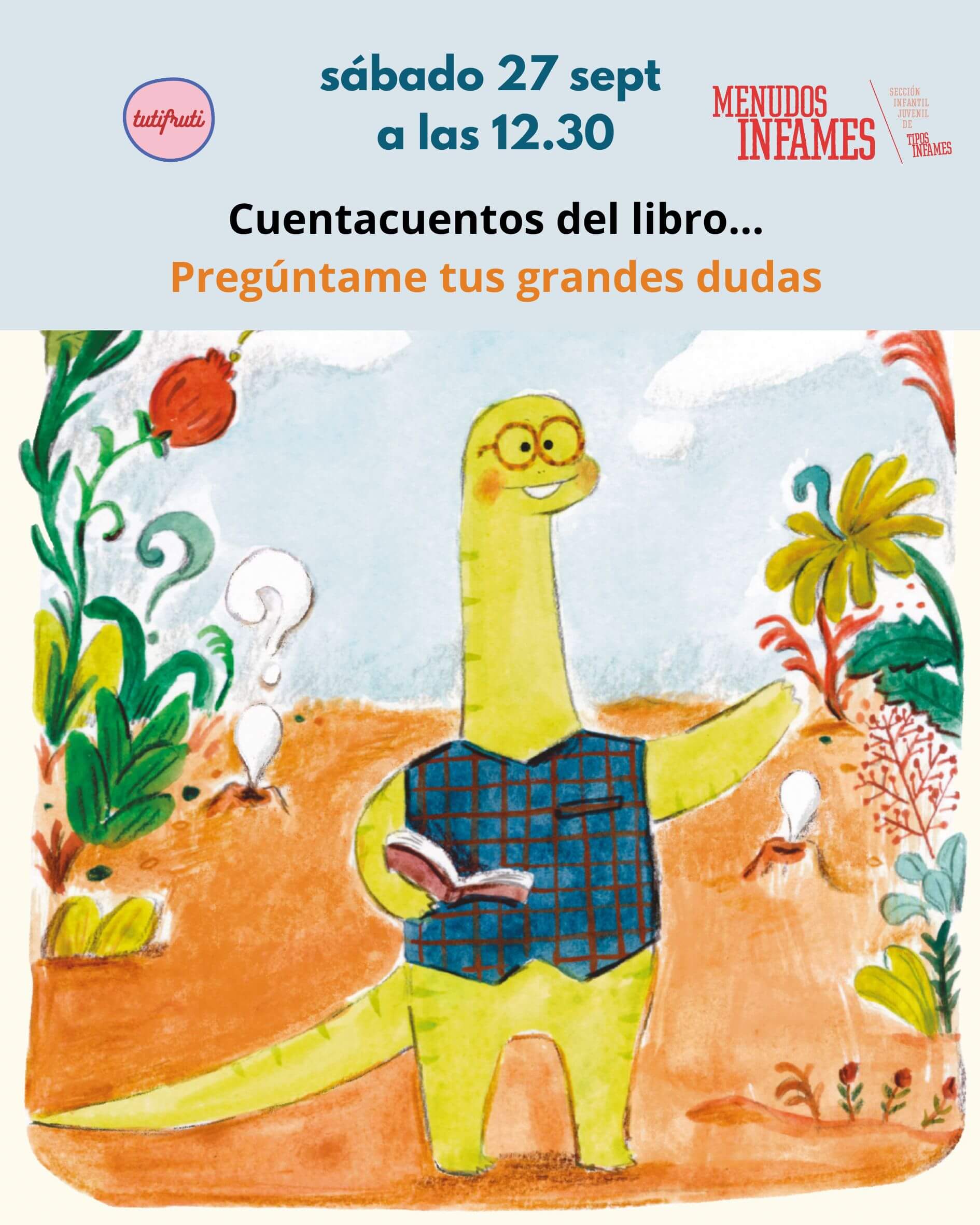 Cuentacuentos: Pregúntame tus grandes dudas, con Irene Álvarez