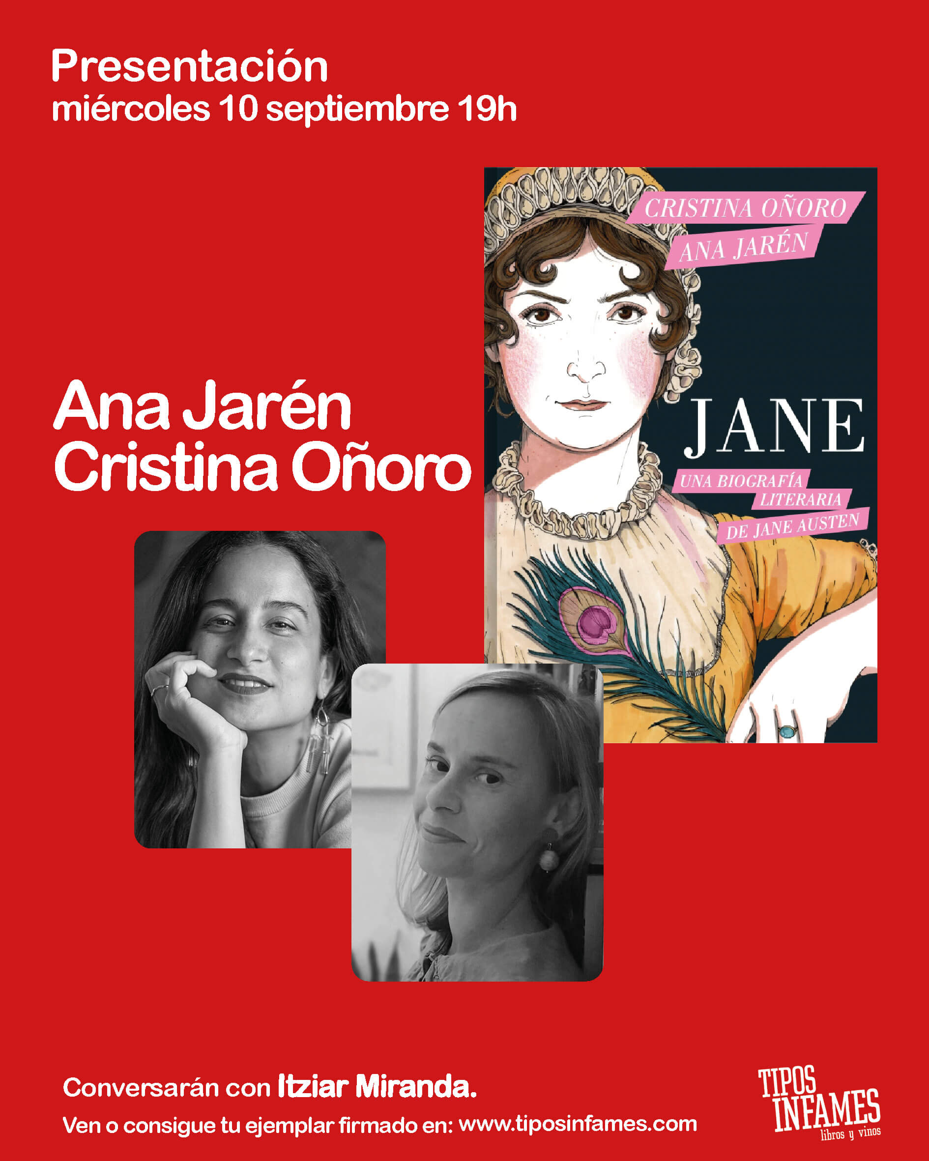 Jane. Una biografía literaria de Jane Austen, de Cristina Oñoro y Ana Jarén