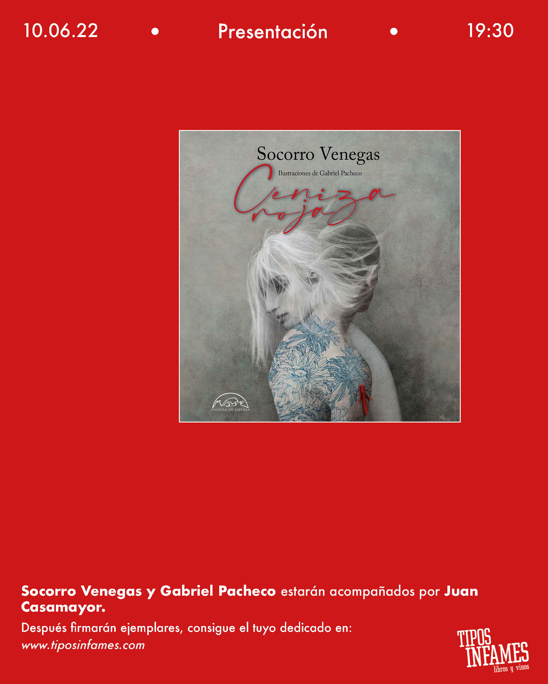 Ceniza roja, de Socorro Venegas y Gabriel Pacheco