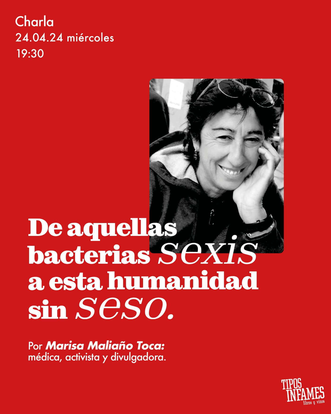 Charla ecofeminista: De aquellas bacterias sexis a esta humanidad sin seso