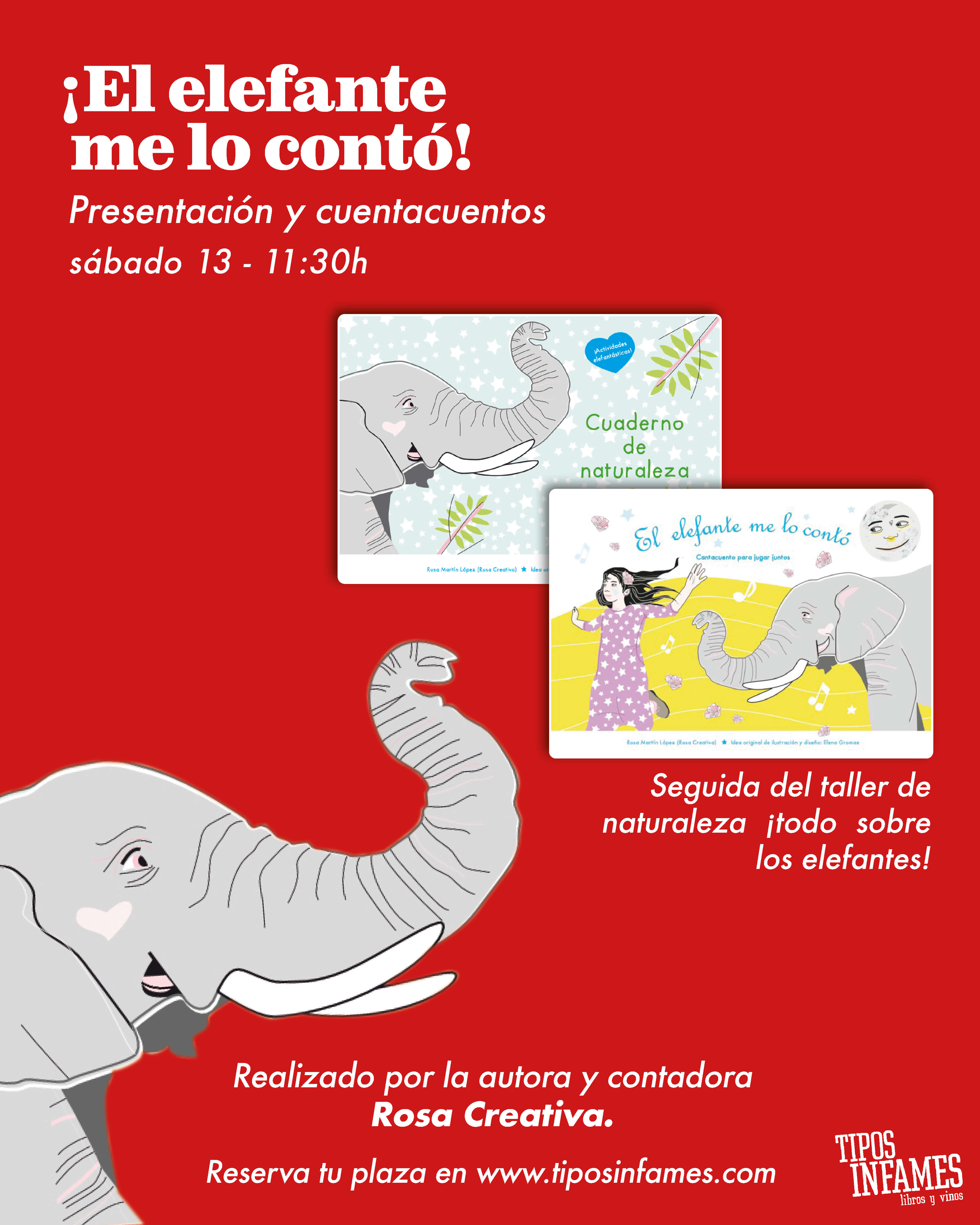 Presentación y cuentacuentos: El elefante me lo contó