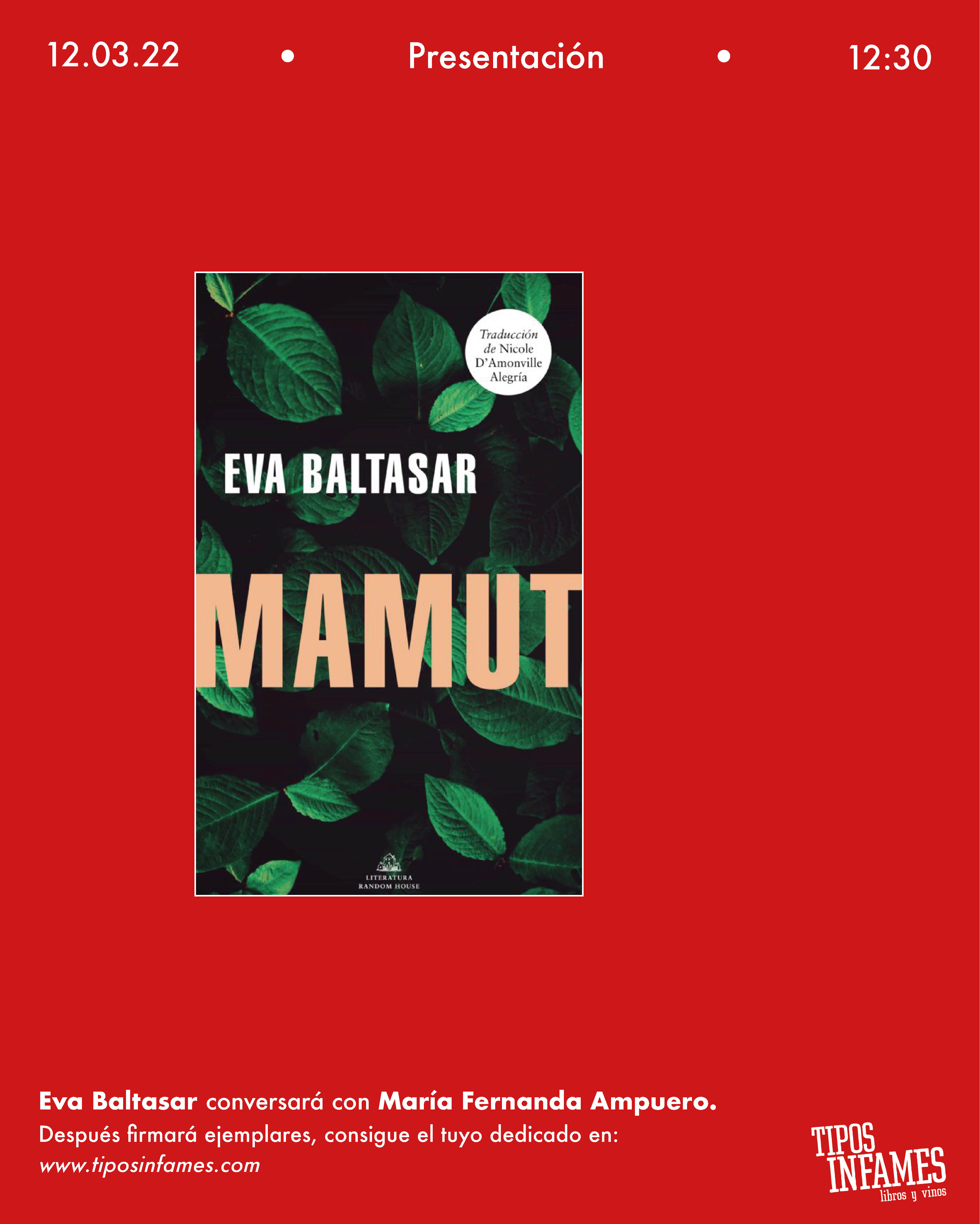 Mamut, de Eva Baltasar