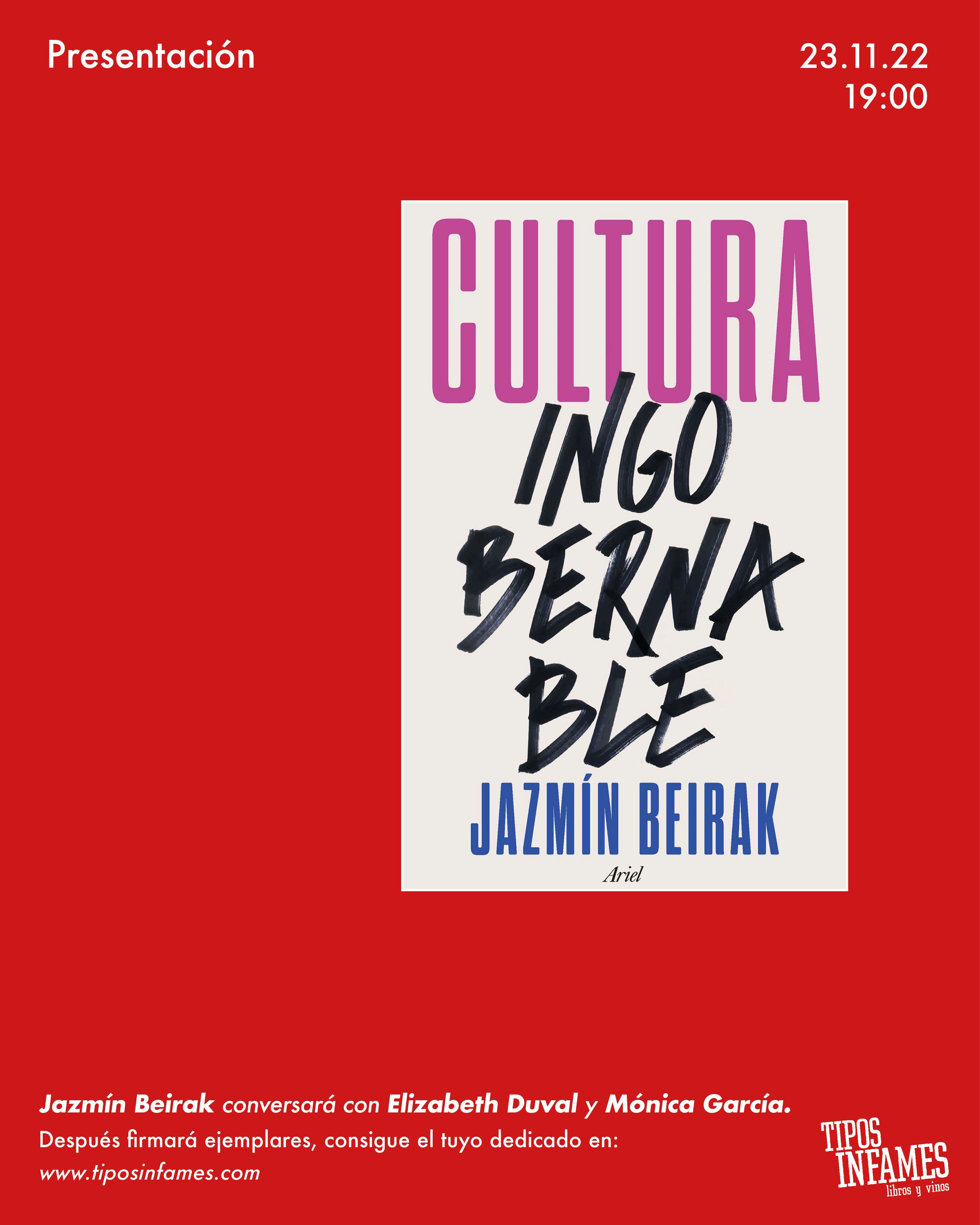 Cultura ingobernable, de Jazmín Bierak