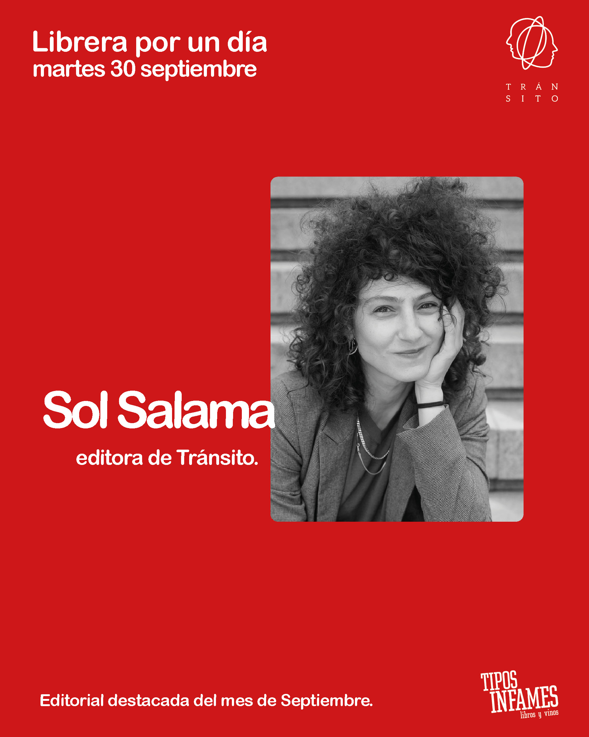 Sol Salama, librera por un día