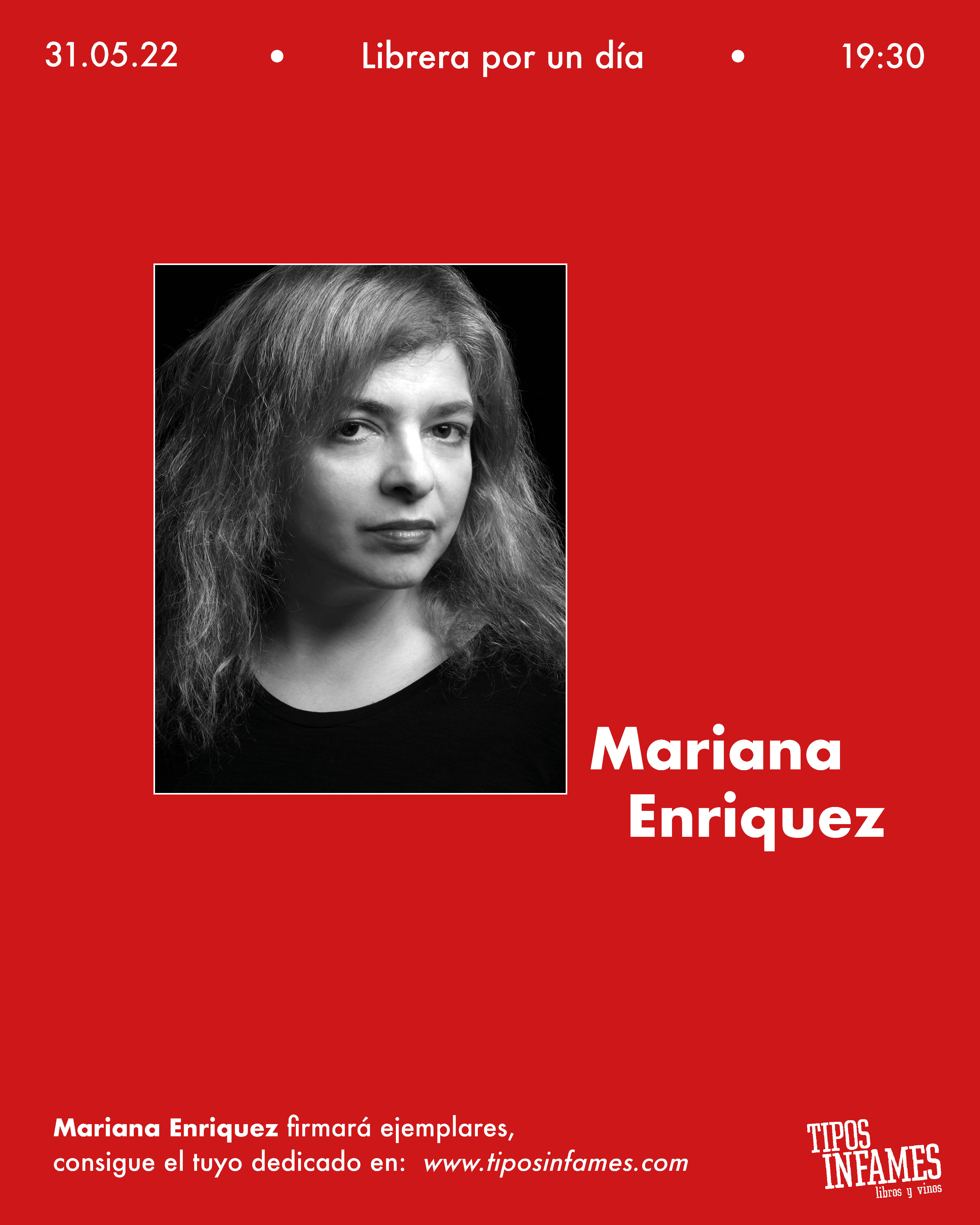 Mariana Enriquez, librera por un día