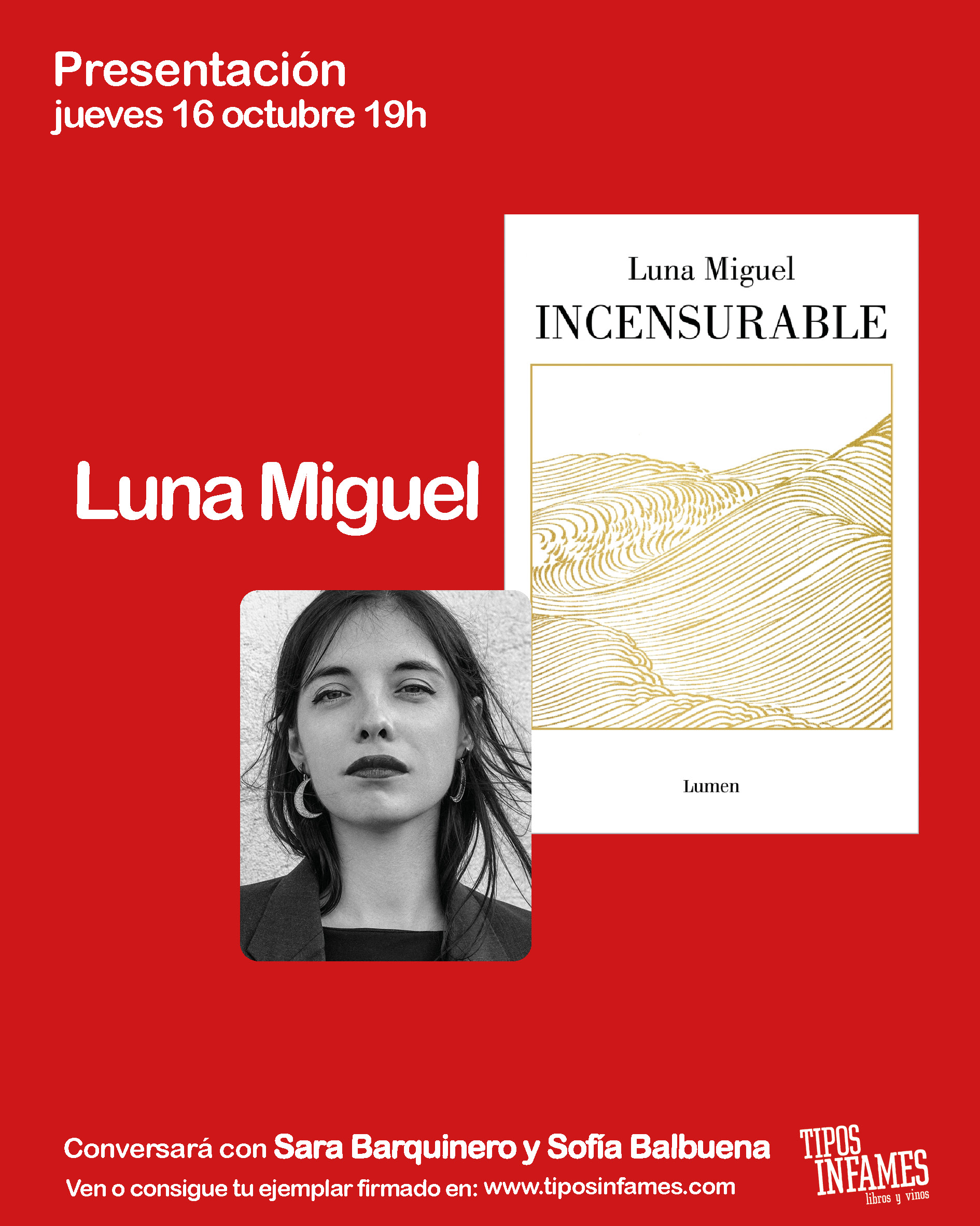 Incensurable, de Luna Miguel