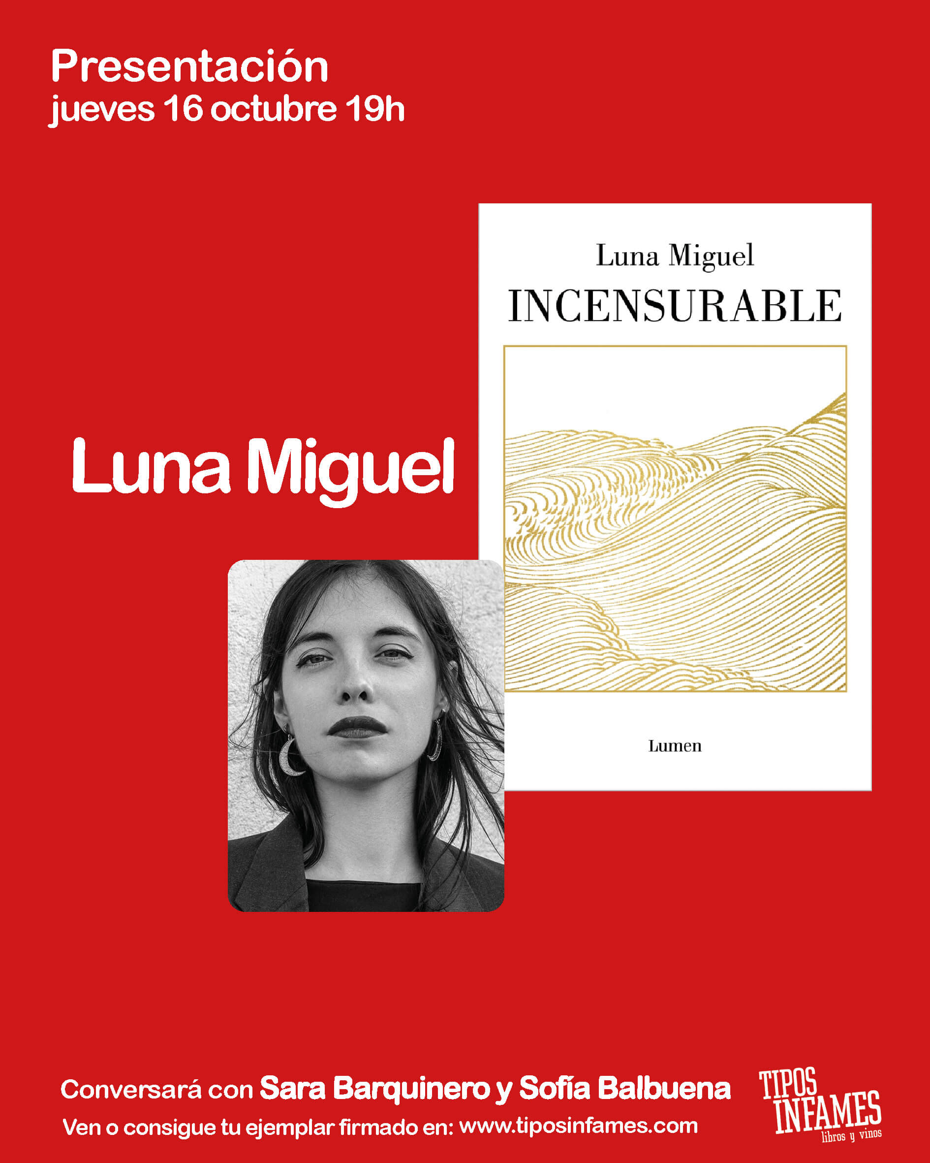 Incensurable, de Luna Miguel