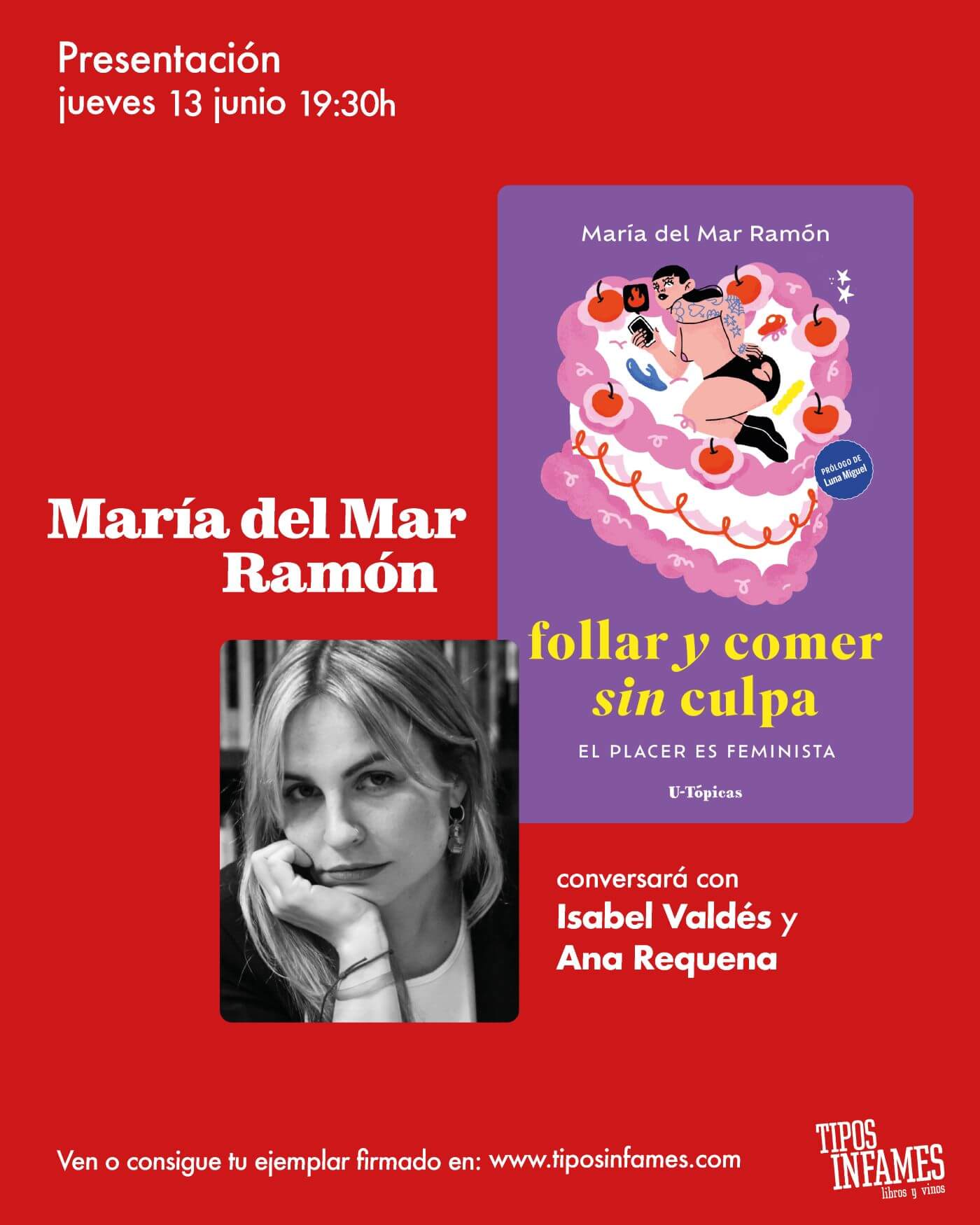 Follar y comer sin culpa, de María del Mar Ramón