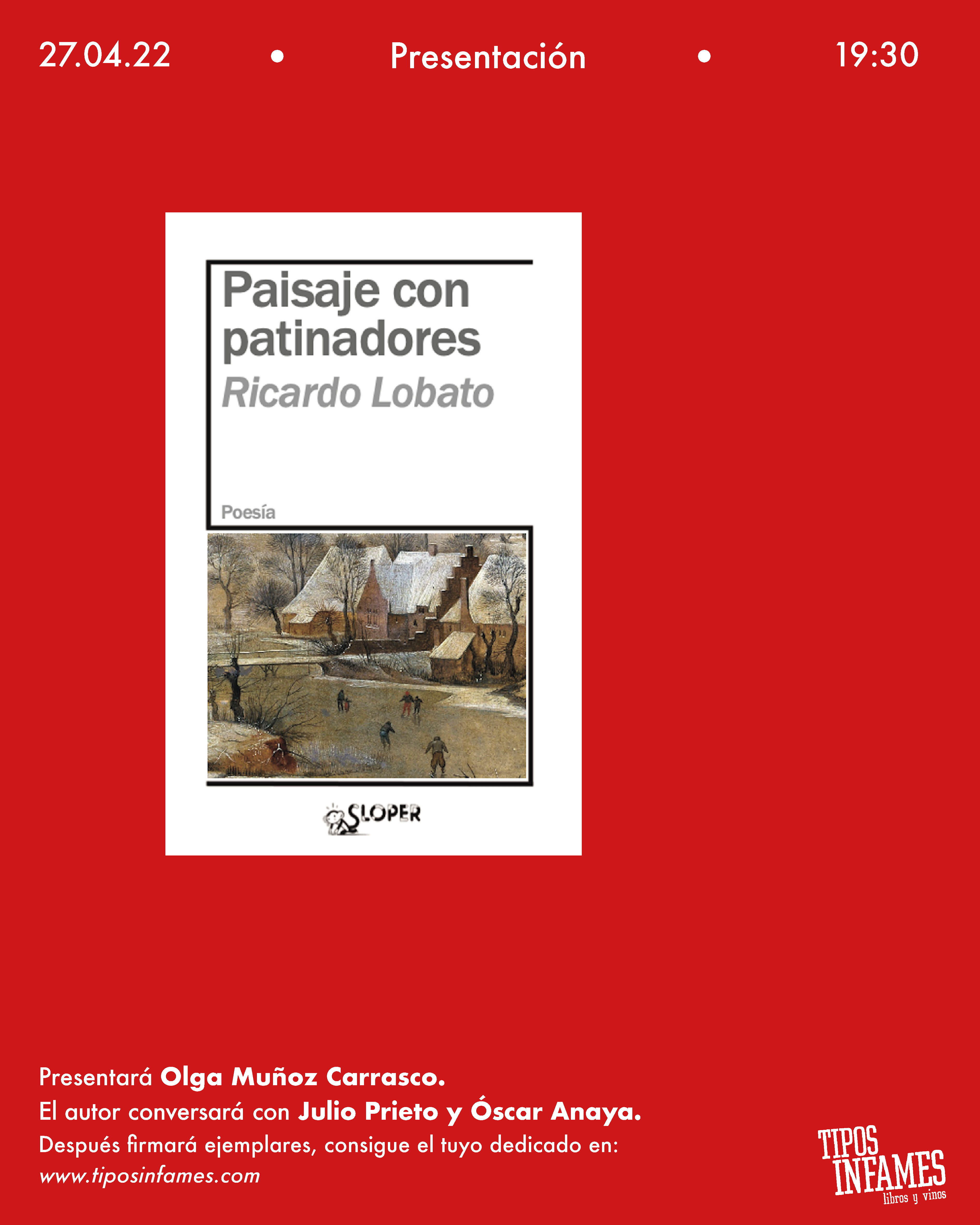 Paisaje con patinadores, de Ricardo Lobato