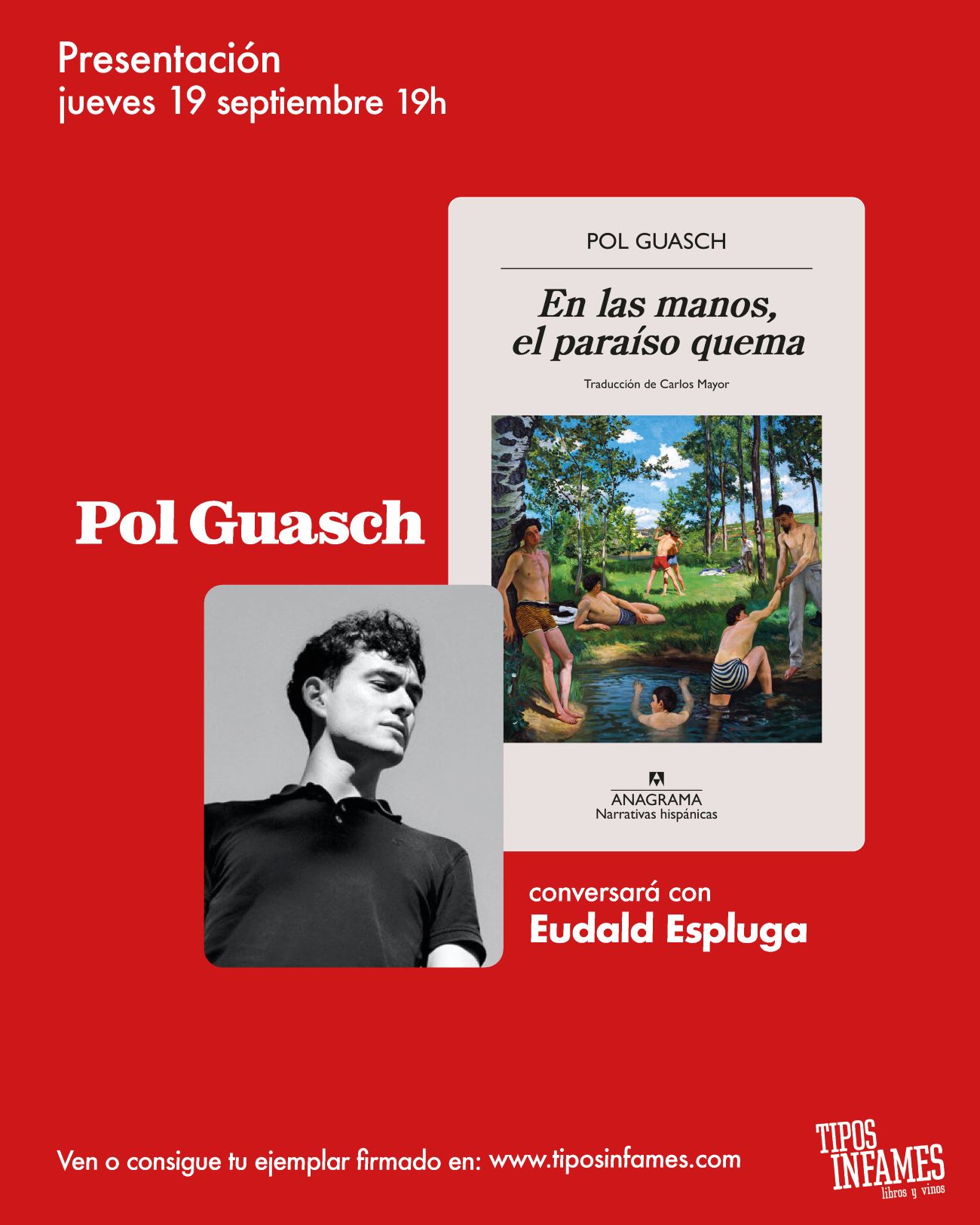 En las manos, el paraíso quema, de Pol Guasch