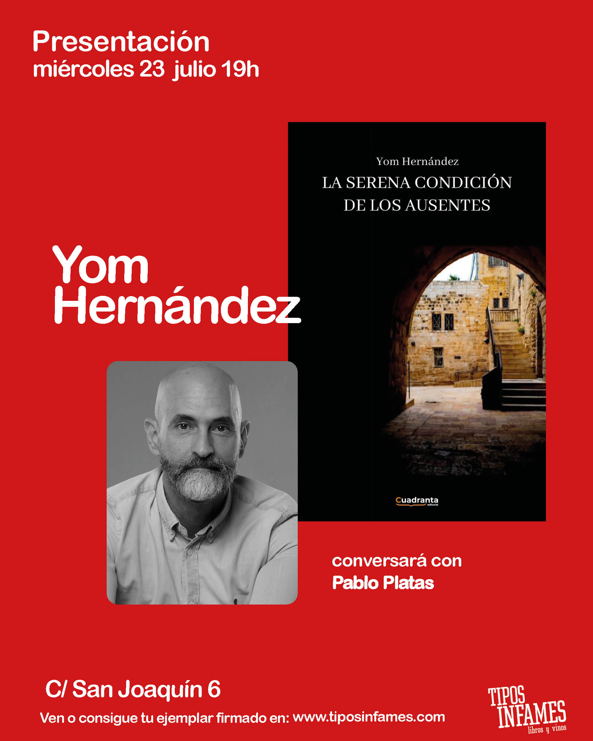 La serena condición de los ausentes, de Yom Hernández