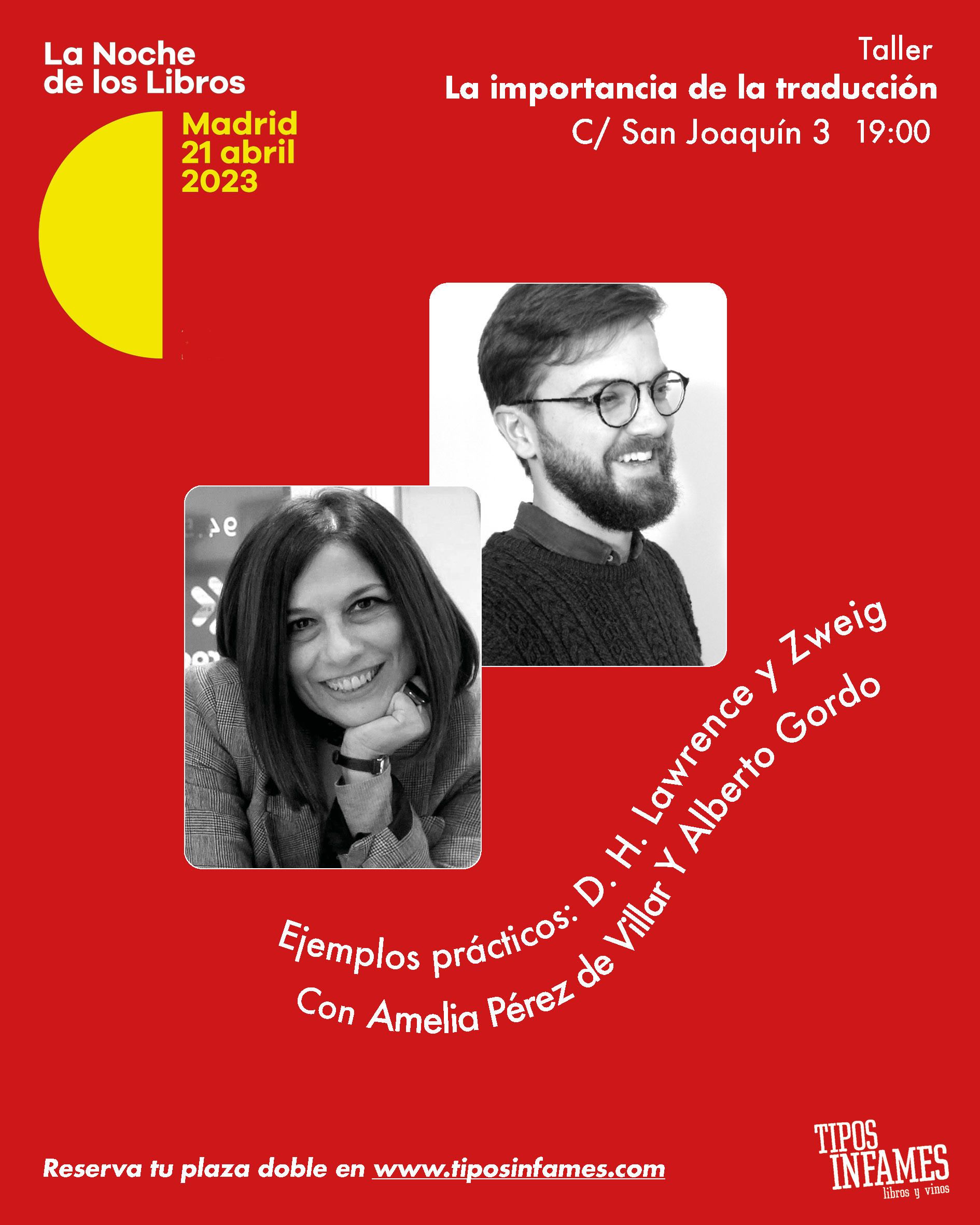 La Noche de los Libros. La importancia de la traducción. Ejemplos prácticos: Zweig y D. H. Lawrence