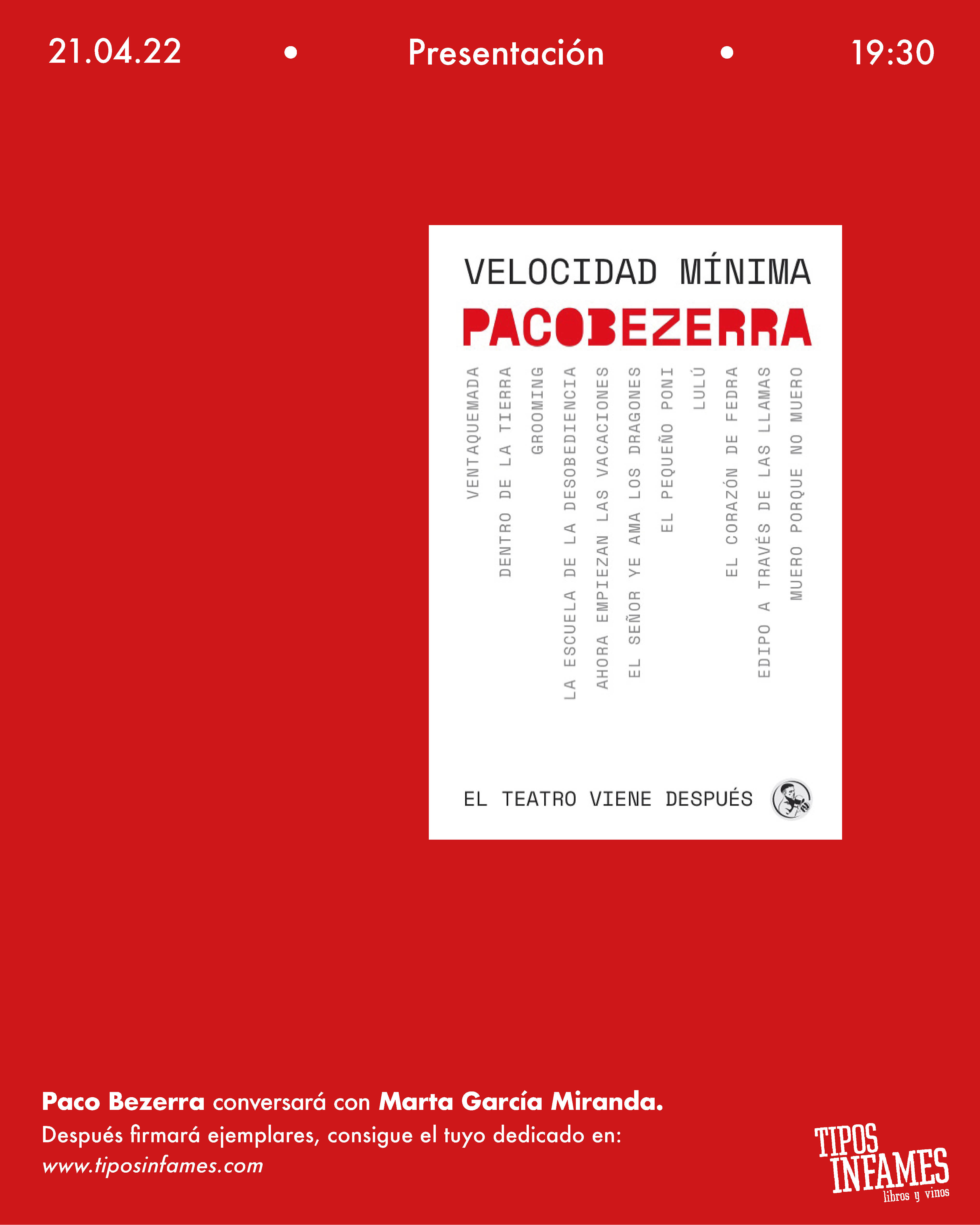 Velocidad mínima, de Paco Bezerra