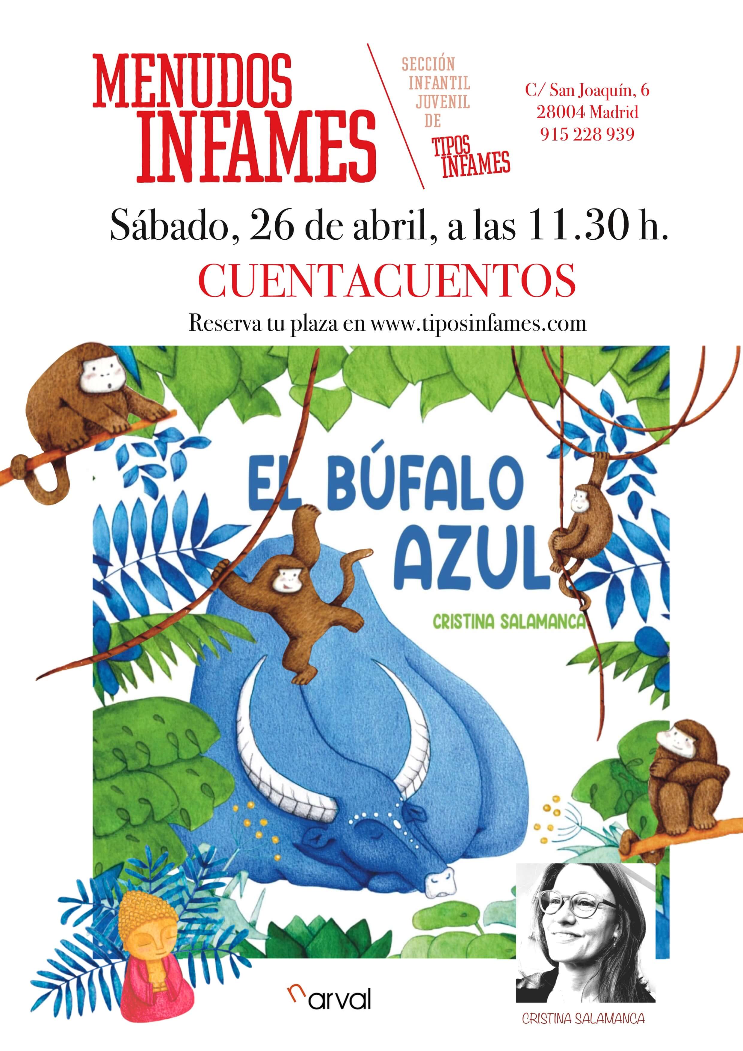 Cuentacuentos: El búfalo azul, de Cristina Salamanca
