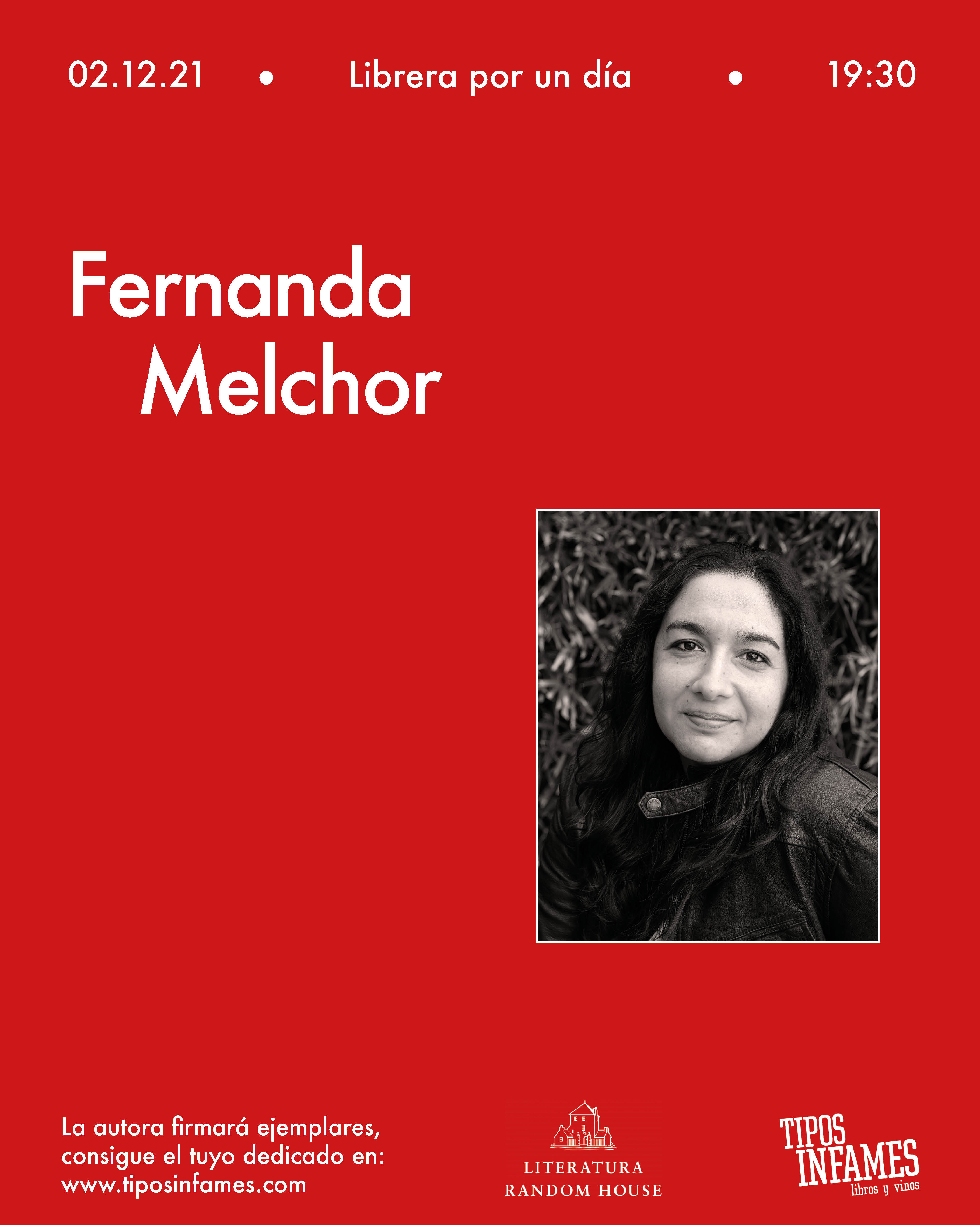 Fernanda Melchor, librera por un día