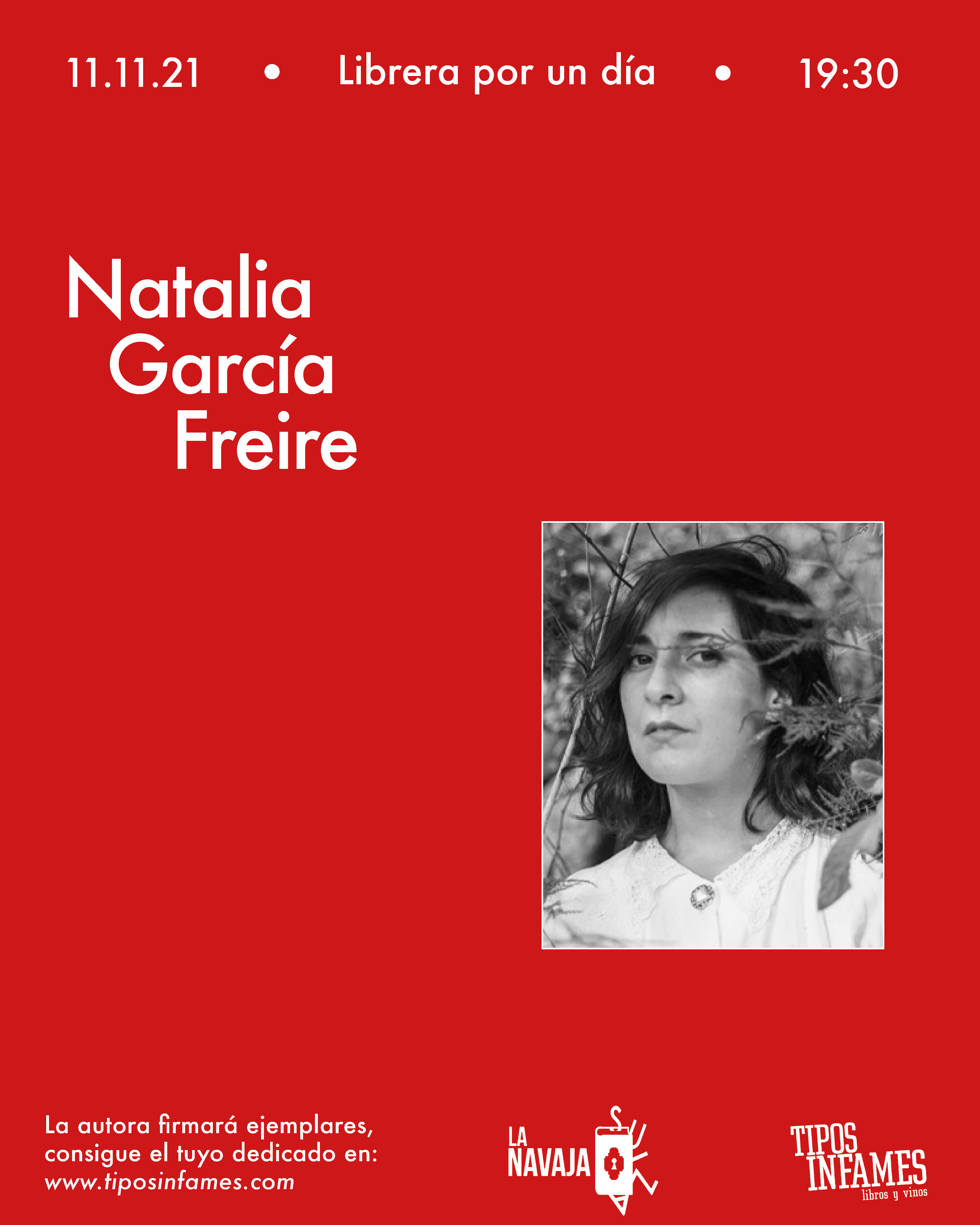 Natalia García Freire, librera por un día