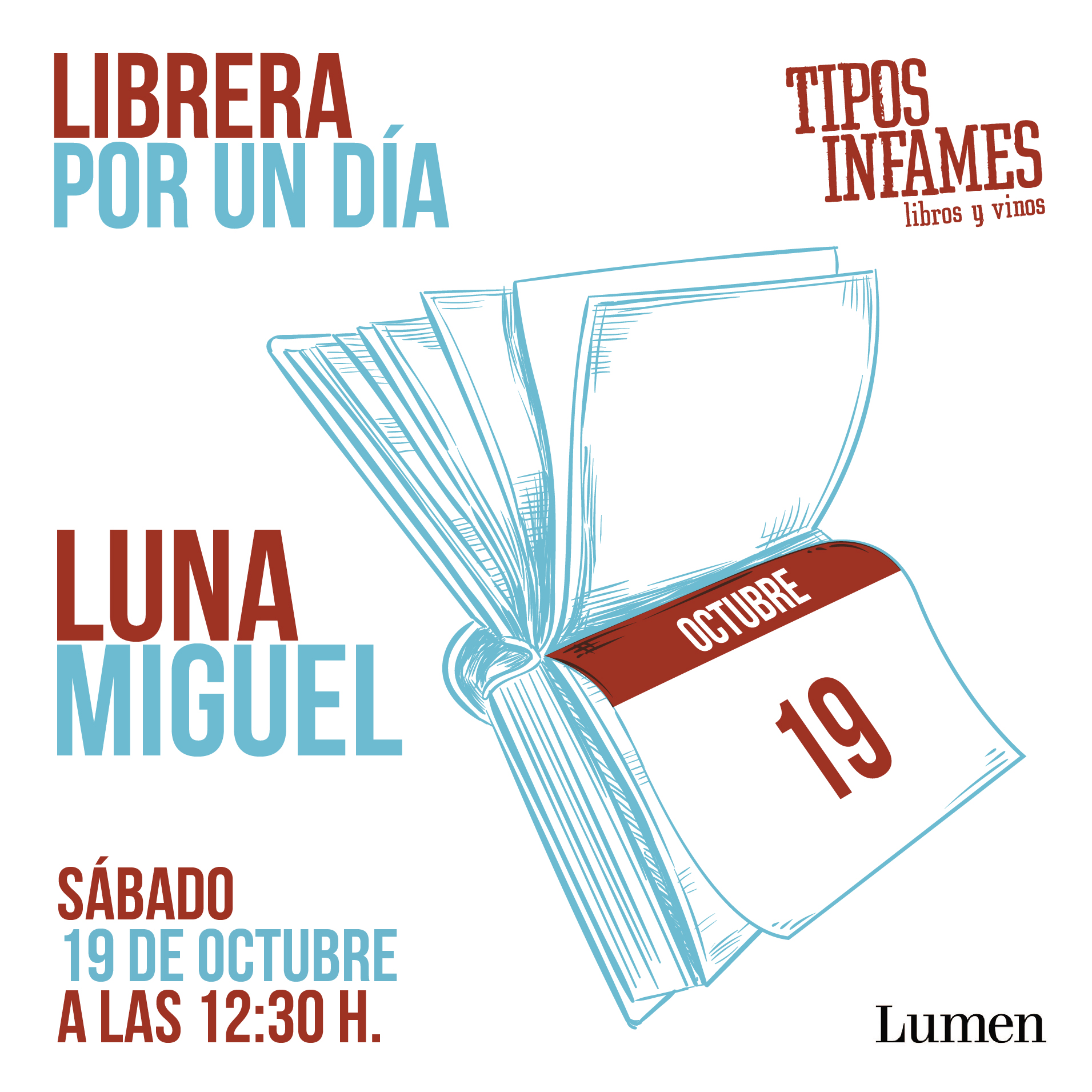 Luna Miguel Librera por un día en Tipos Infames