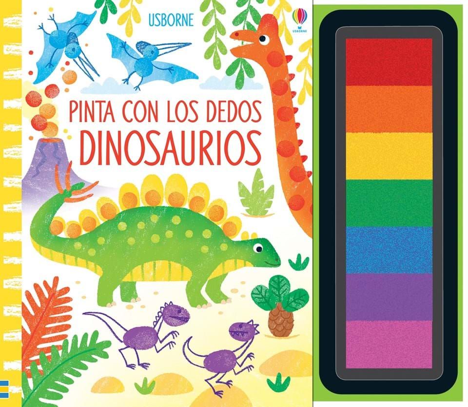 DINOSAURIOS PINTA CON LOS DEDOS. 