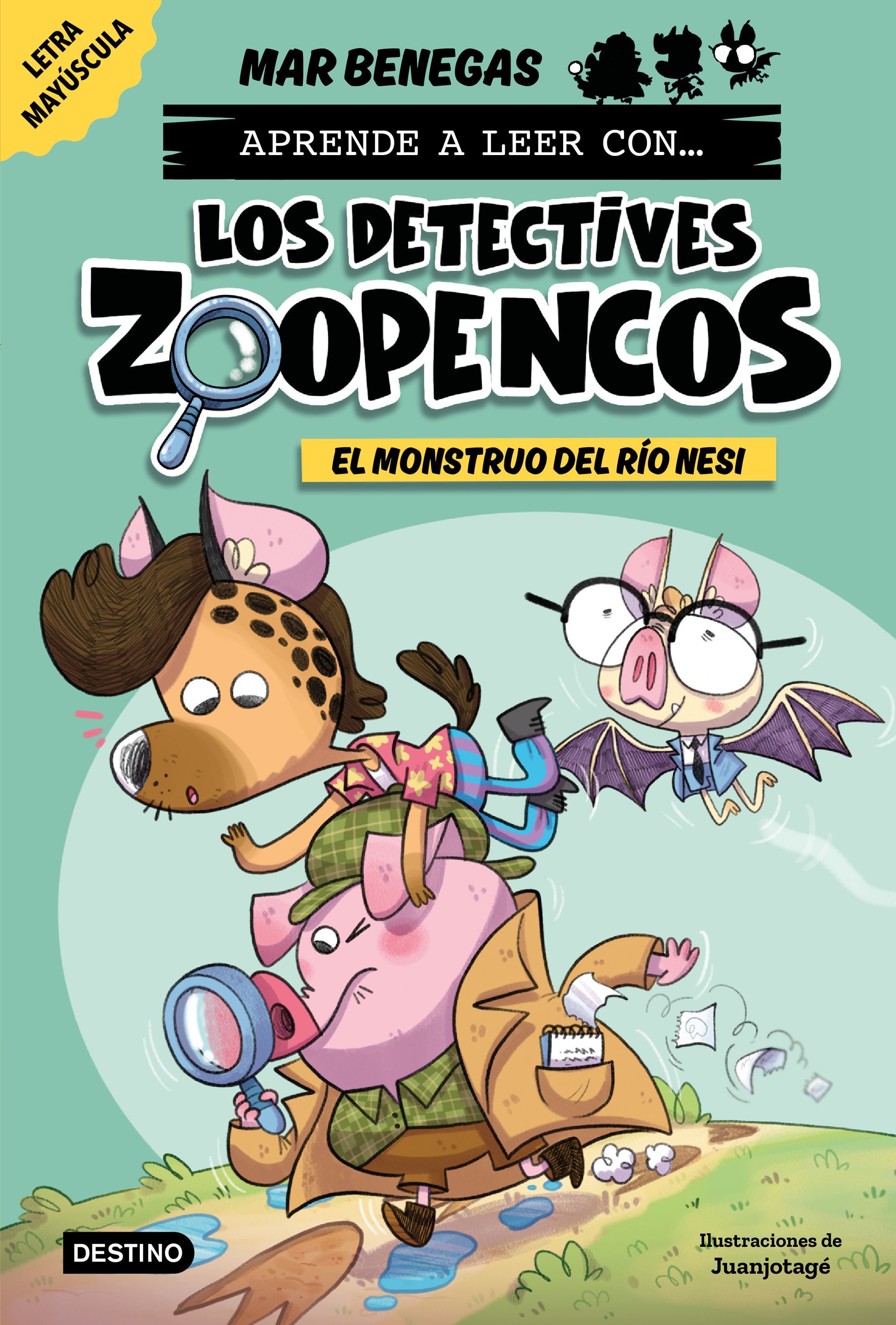 APRENDE A LEER CON... ¡LOS DETECTIVES ZOOPENCOS! 1. EL MONSTRUO DEL RÍO NESI. EN LETRA MAYÚSCULA PARA APRENDER A LEER (LIBROS PARA NIÑOS A PARTIR DE 5 AÑOS).