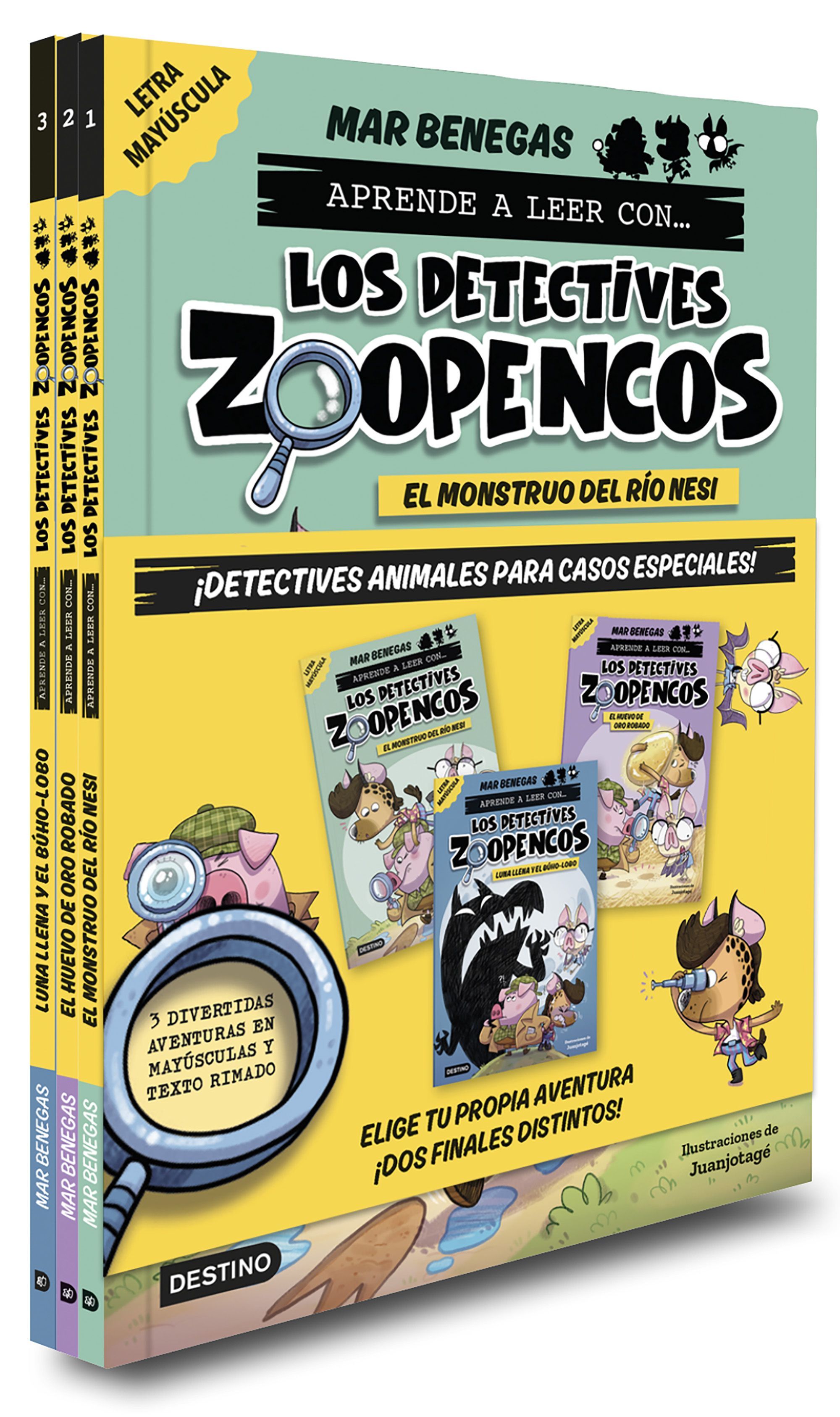 PACK APRENDE A LEER CON...LOS DETECTIVES ZOOPENCOS 1-3. ELIGE TU HISTORIA. 