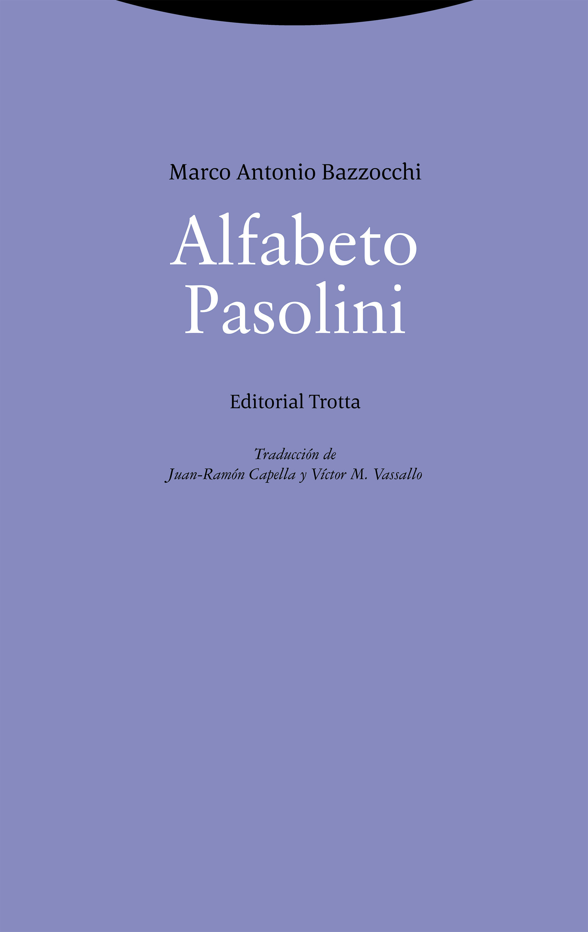 ALFABETO PASOLINI. 