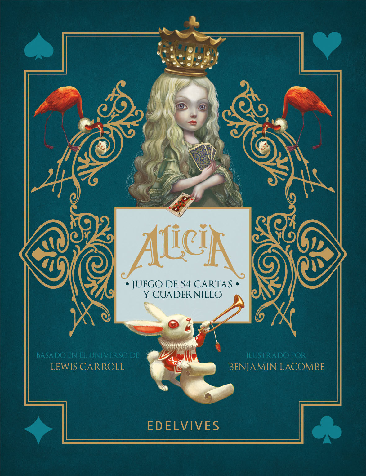 ALICIA. JUEGO DE 54 CARTAS Y LIBRO