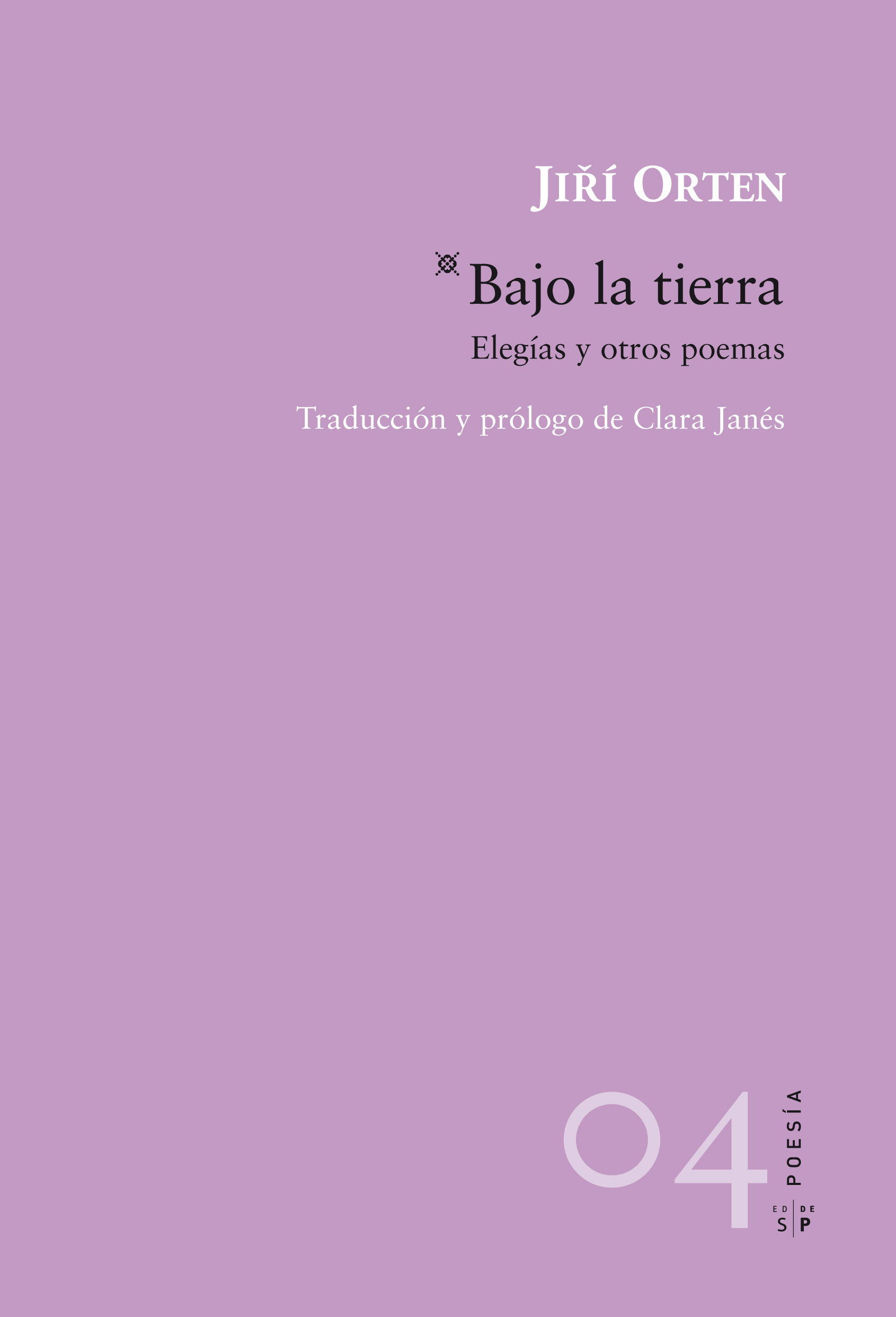 BAJO LA TIERRA. ELEGÍAS Y OTROS POEMAS