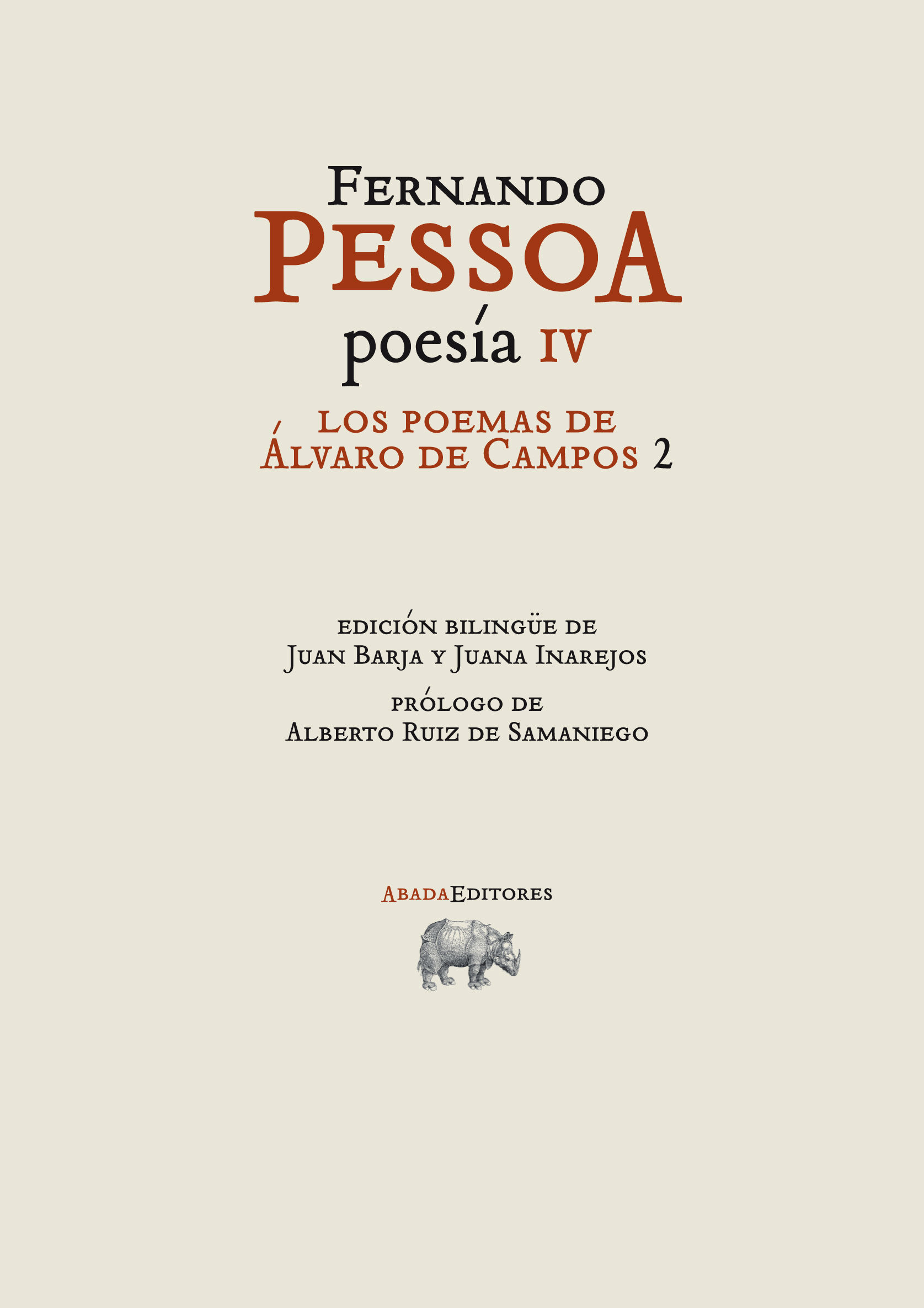 LOS POEMAS DE ÁLVARO DE CAMPOS 2. POESÍA IV