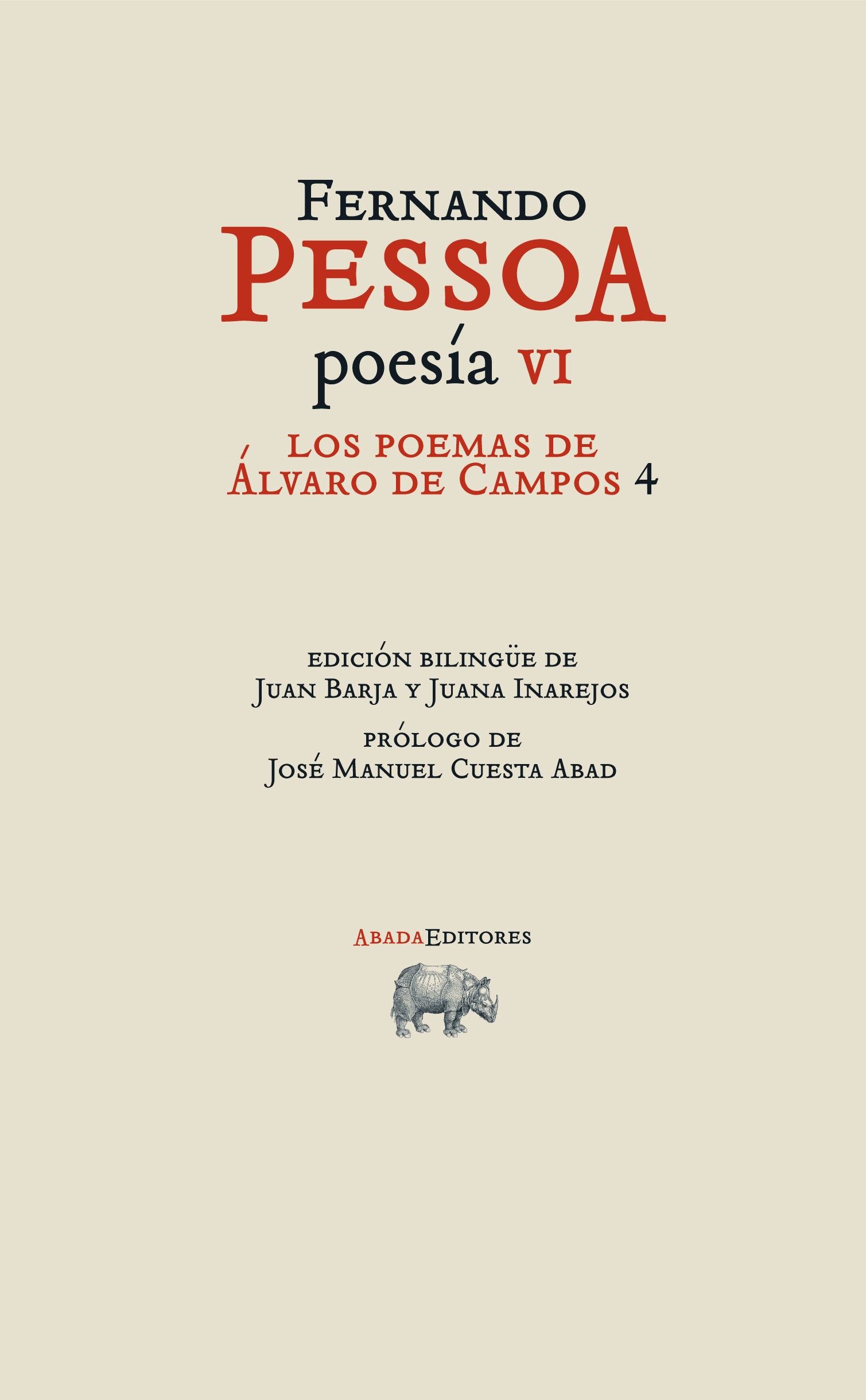 LOS POEMAS DE ÁLVARO DE CAMPOS 4. POESÍA VI