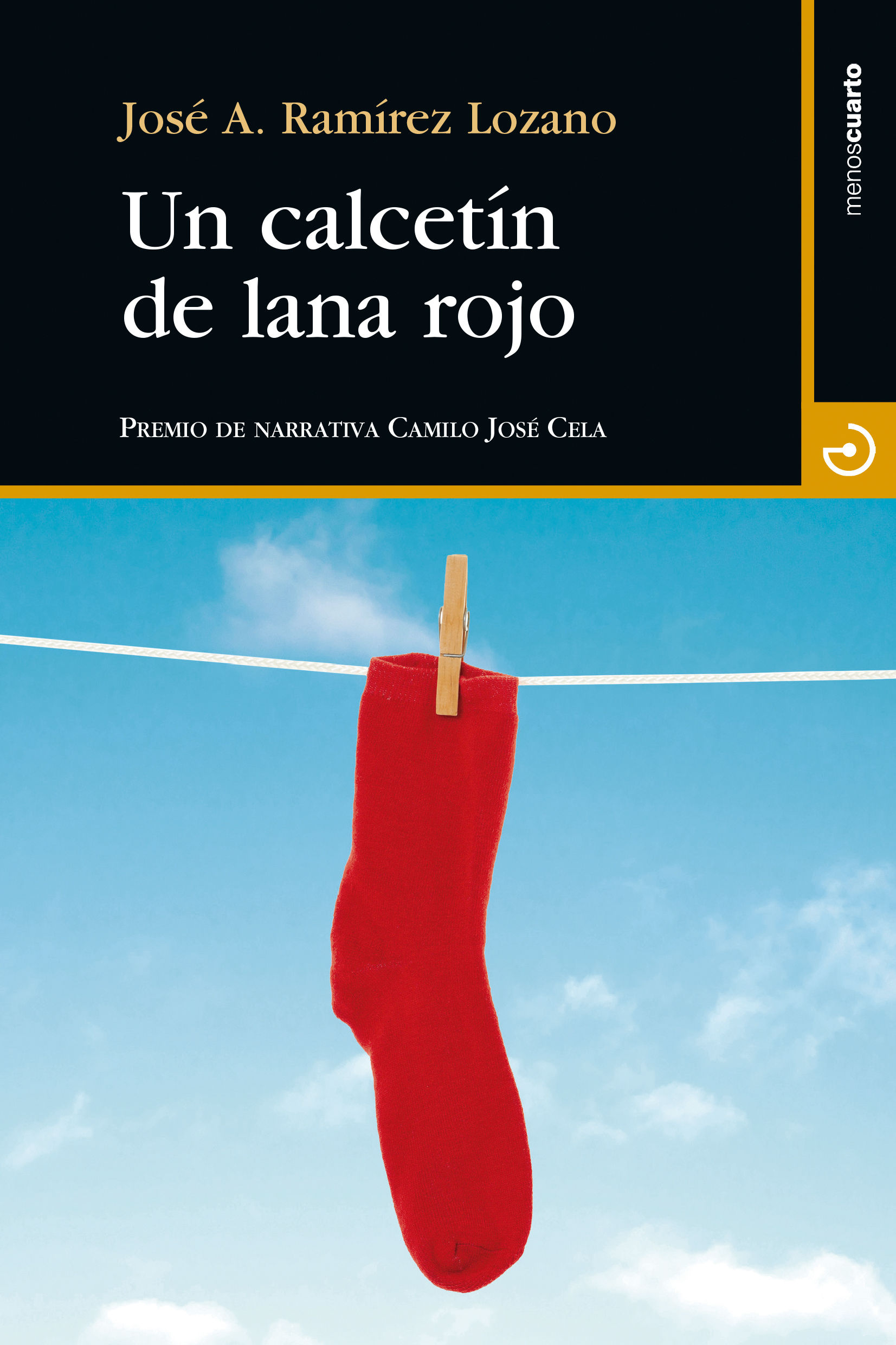 UN CALCETÍN DE LANA ROJO. 