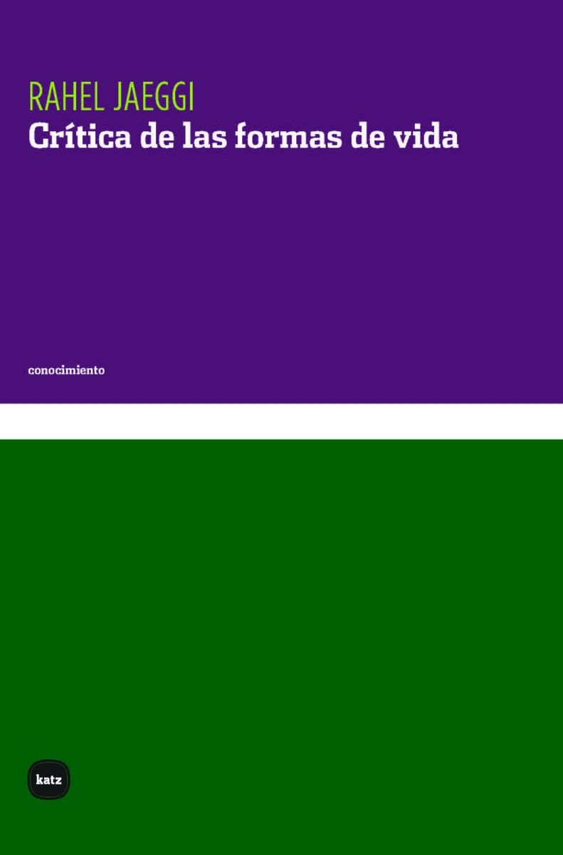 CRÍTICA DE LAS FORMAS DE VIDA